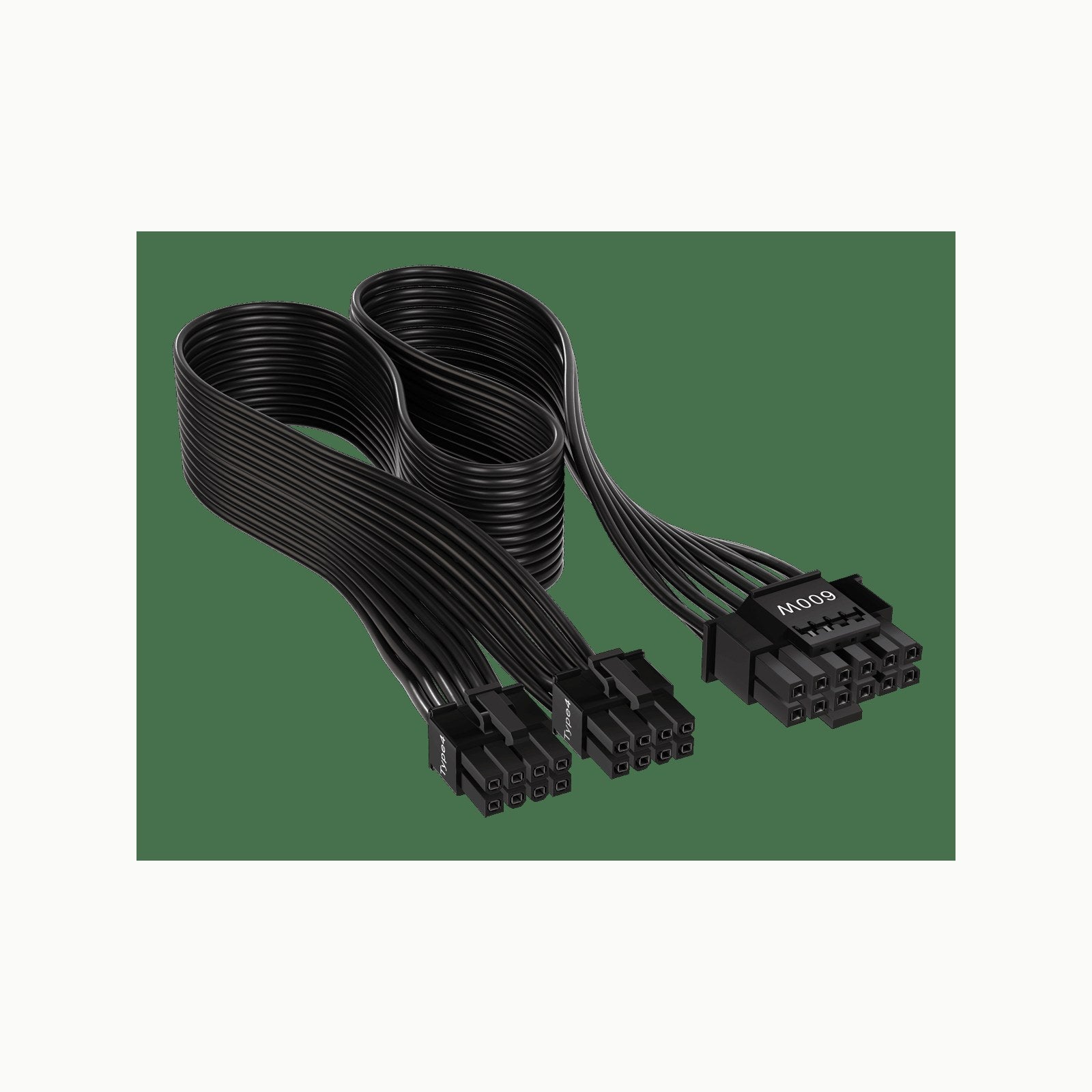 Corsair Premium 600W PCIe 5.0 / Gen 5 12VHPWR\-Netzteilkabel – Passend