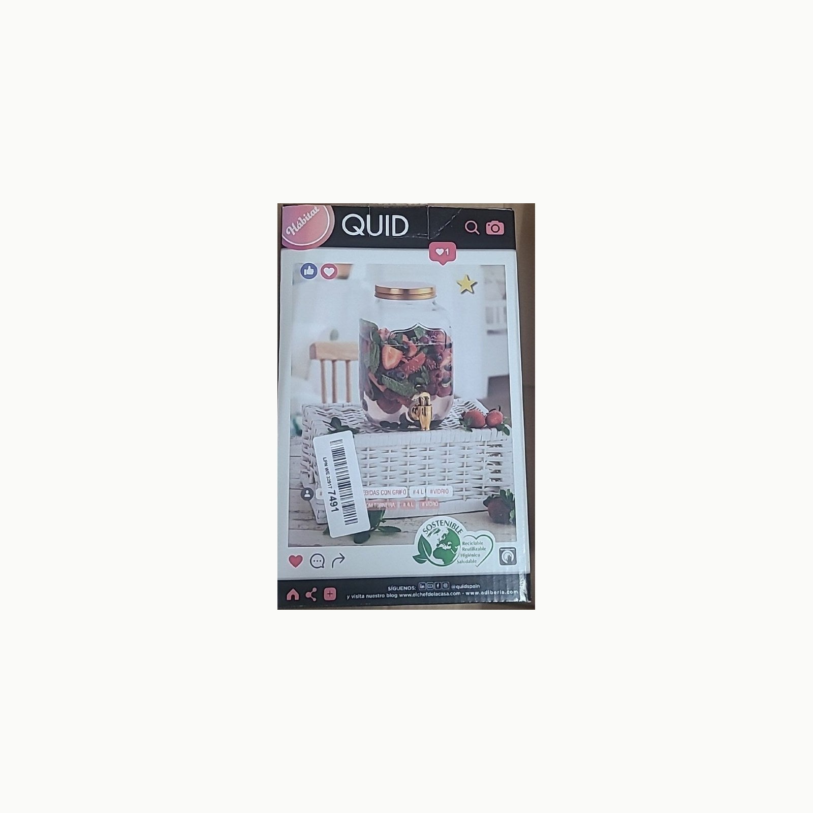 DISPENS C/T COBRE MENS REL 4L HÁBITAT QD