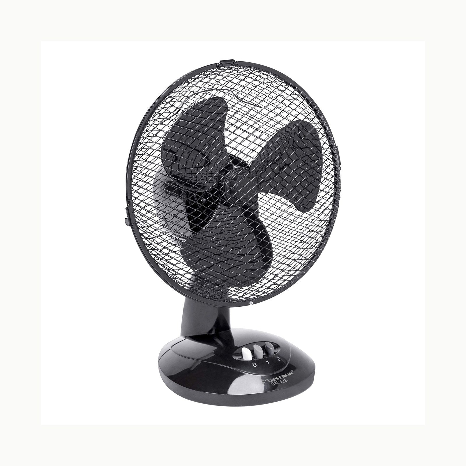 Bestron Ventilador de mesa Ø 27cm, pequeño ventilador con 2 niveles de