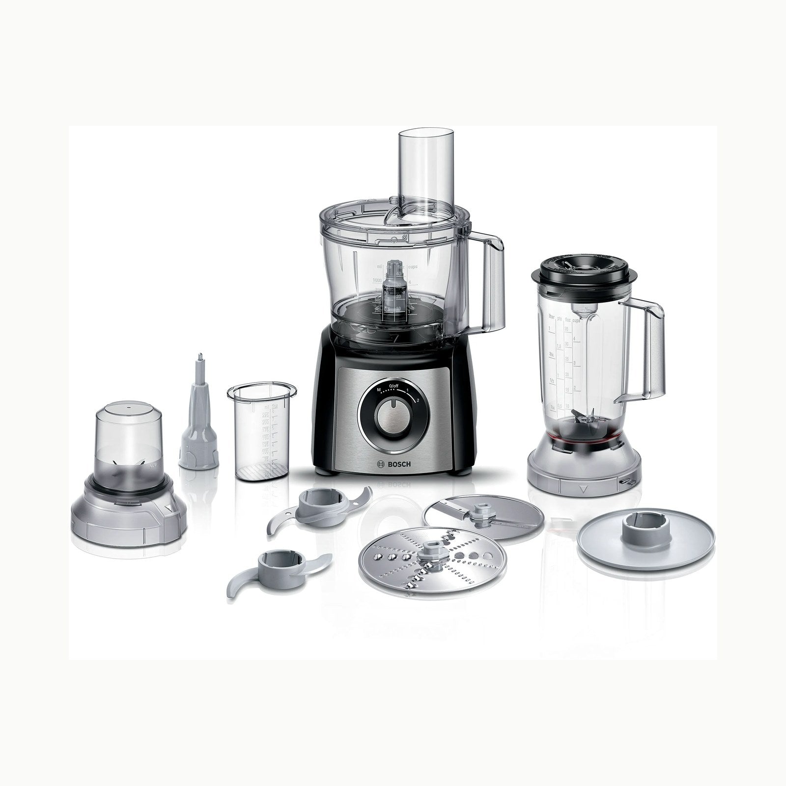 BOSCH MCM3501M MULTI TALENT Robot multifonctions - Noir/inox