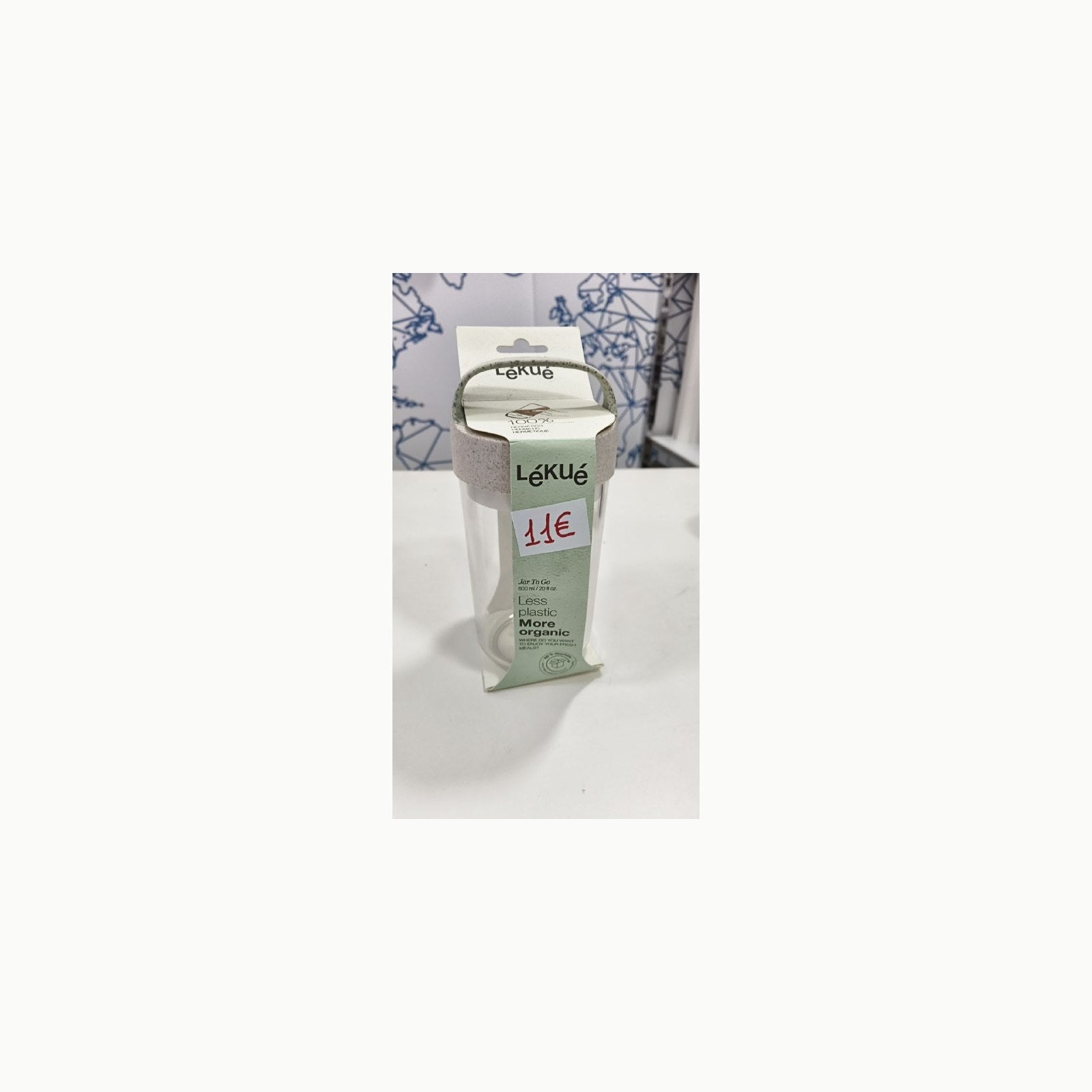 Lékué Jar to Go 600ml Organic, Beige, 600 ml