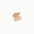 Artemio Boîte Carré, Bois, Beige, 10 x 10 x 5 cm