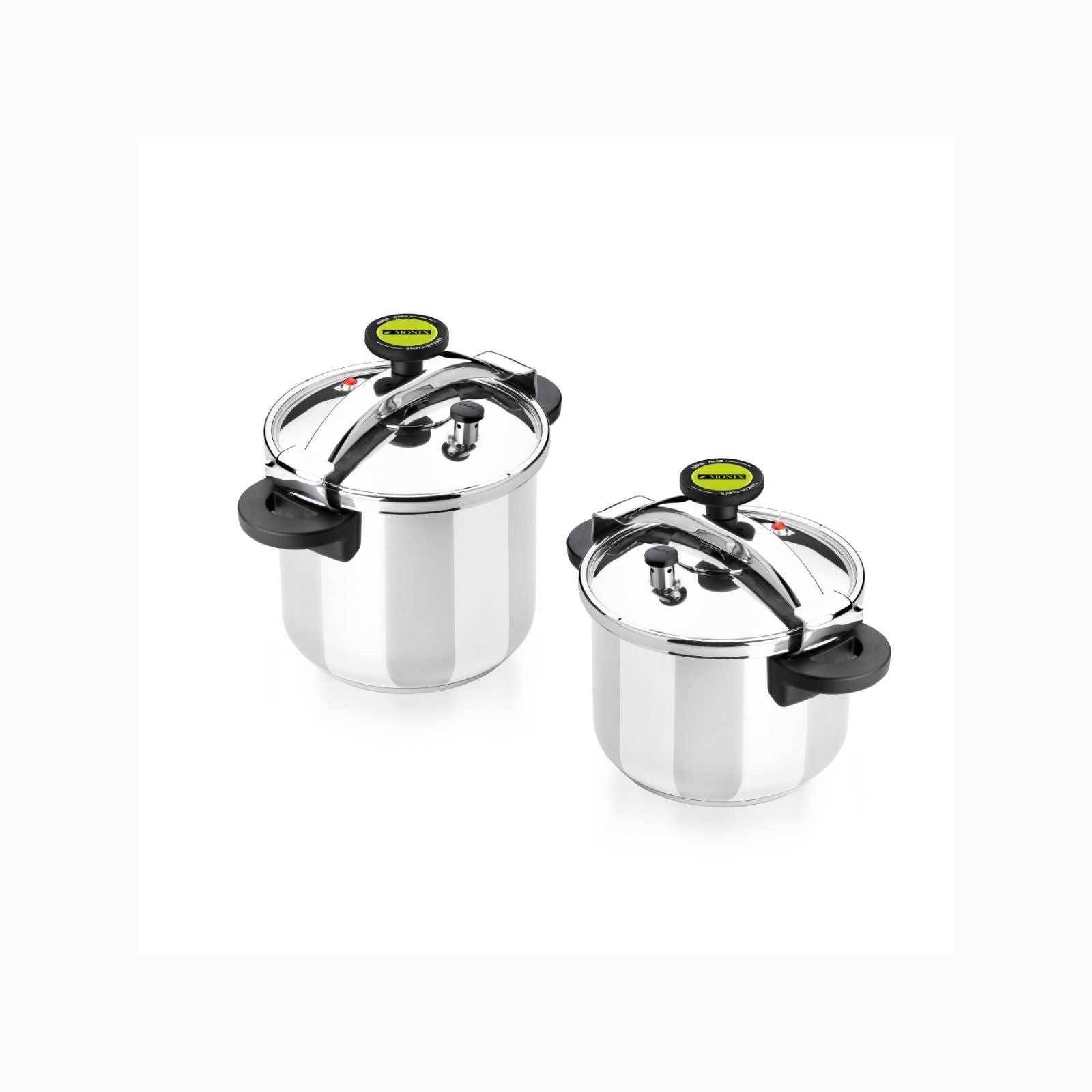 MONIX Classica Olla a presión tradicional de 4 litros, acero inoxidabl