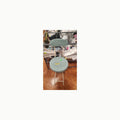 Taburete Alto Plegable DRW Taburete Alto con Respaldo Plegable de Meta