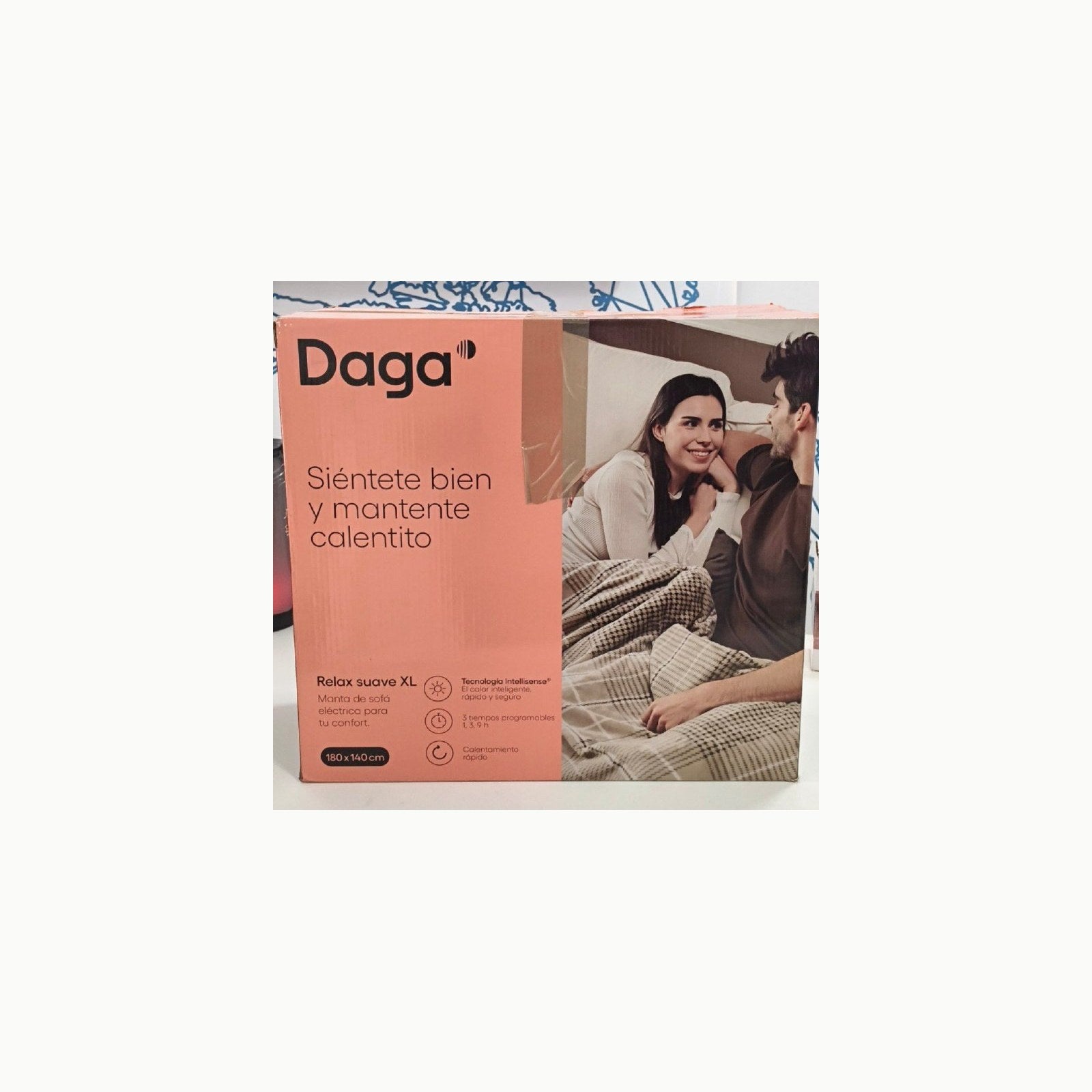 DAGA Manta térmica eléctrica de Sofá Relax Suave XL, Tecnología Intell