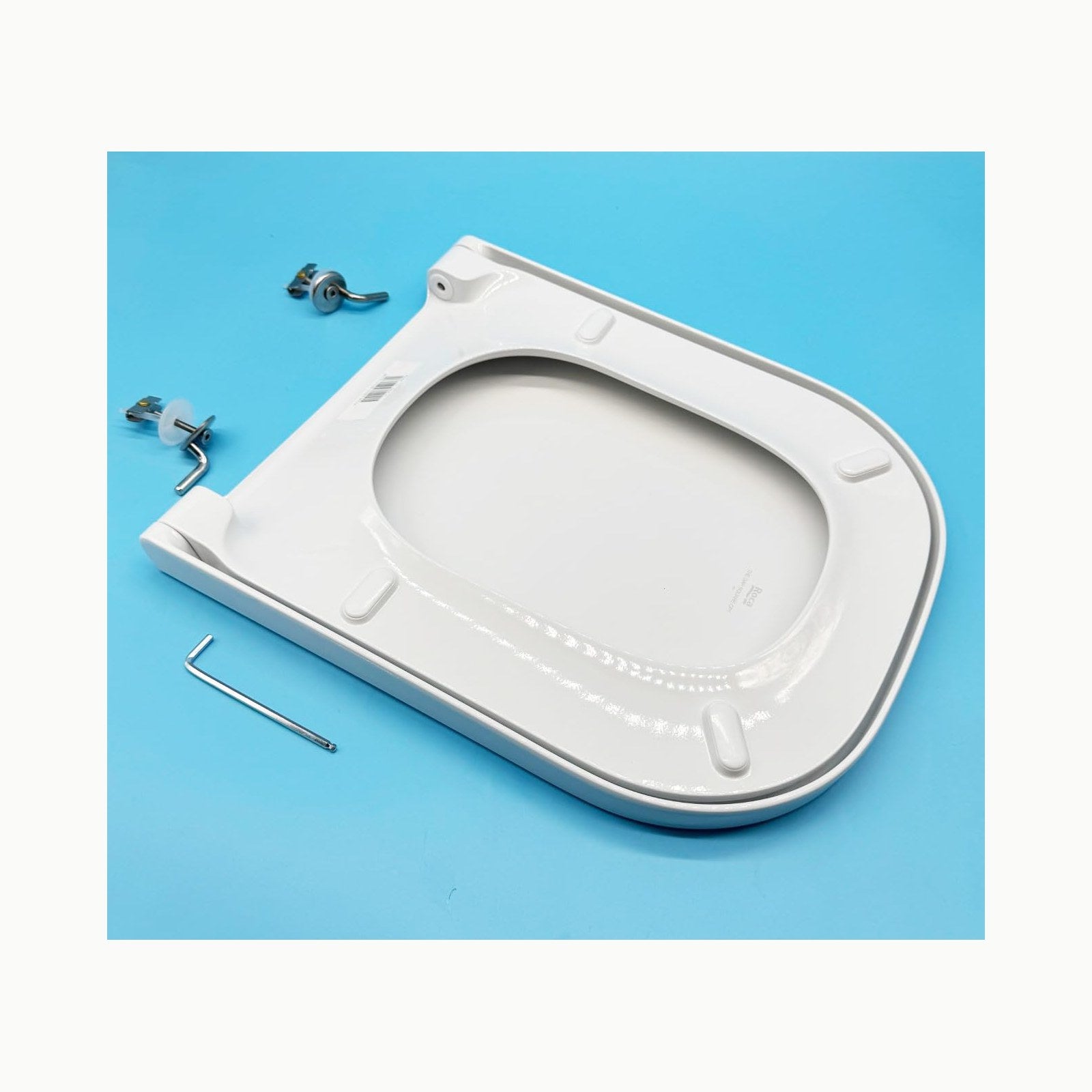Roca The Gap - Tapa y asiento de Supralit para inodoro de tanque