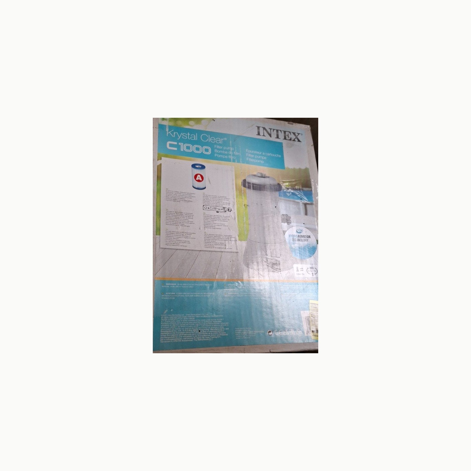 Depuradora 3.785 Intex Depuradora de cartucho 3.785 l/h, filtros