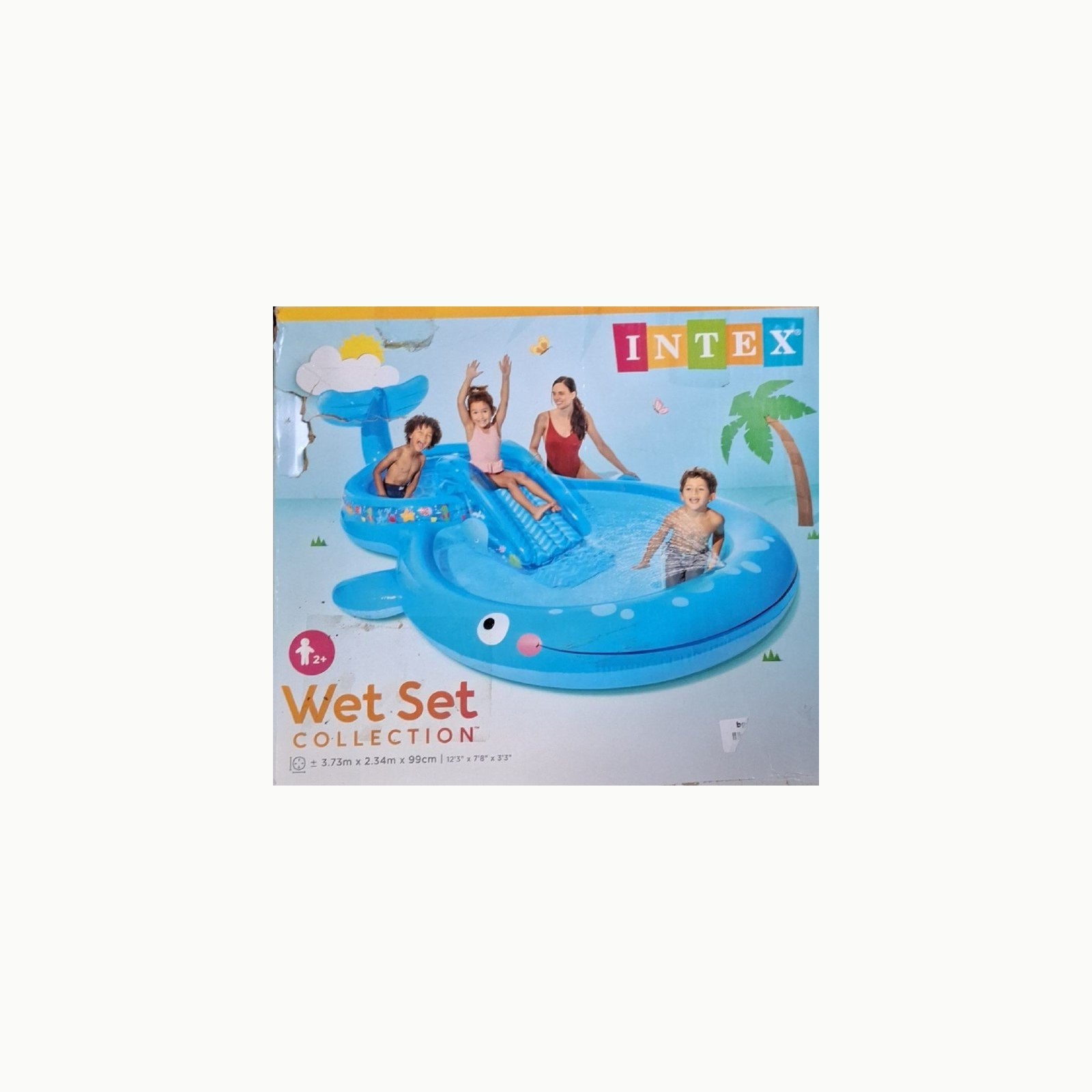INTEX Centro de juego de agua, Centro de juego acuático, 373x234x99 cm