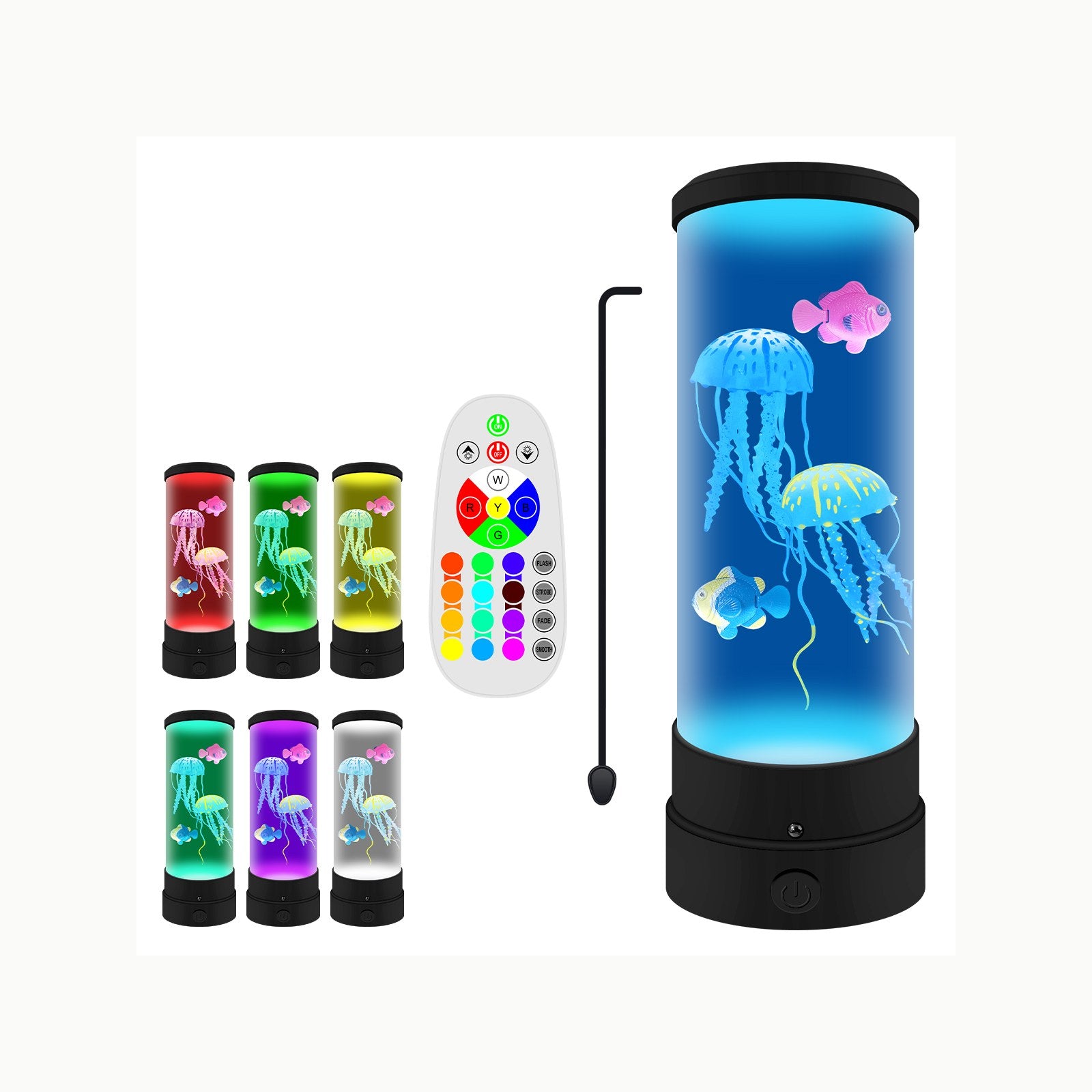 POYO Lámpara Medusa 7 Colores LED (Tower Jellyfish Lamp)