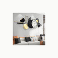 n8n Agujas 3D Reloj de Pared Grande DIY, Mecanico Reloj Sin Marco Sile