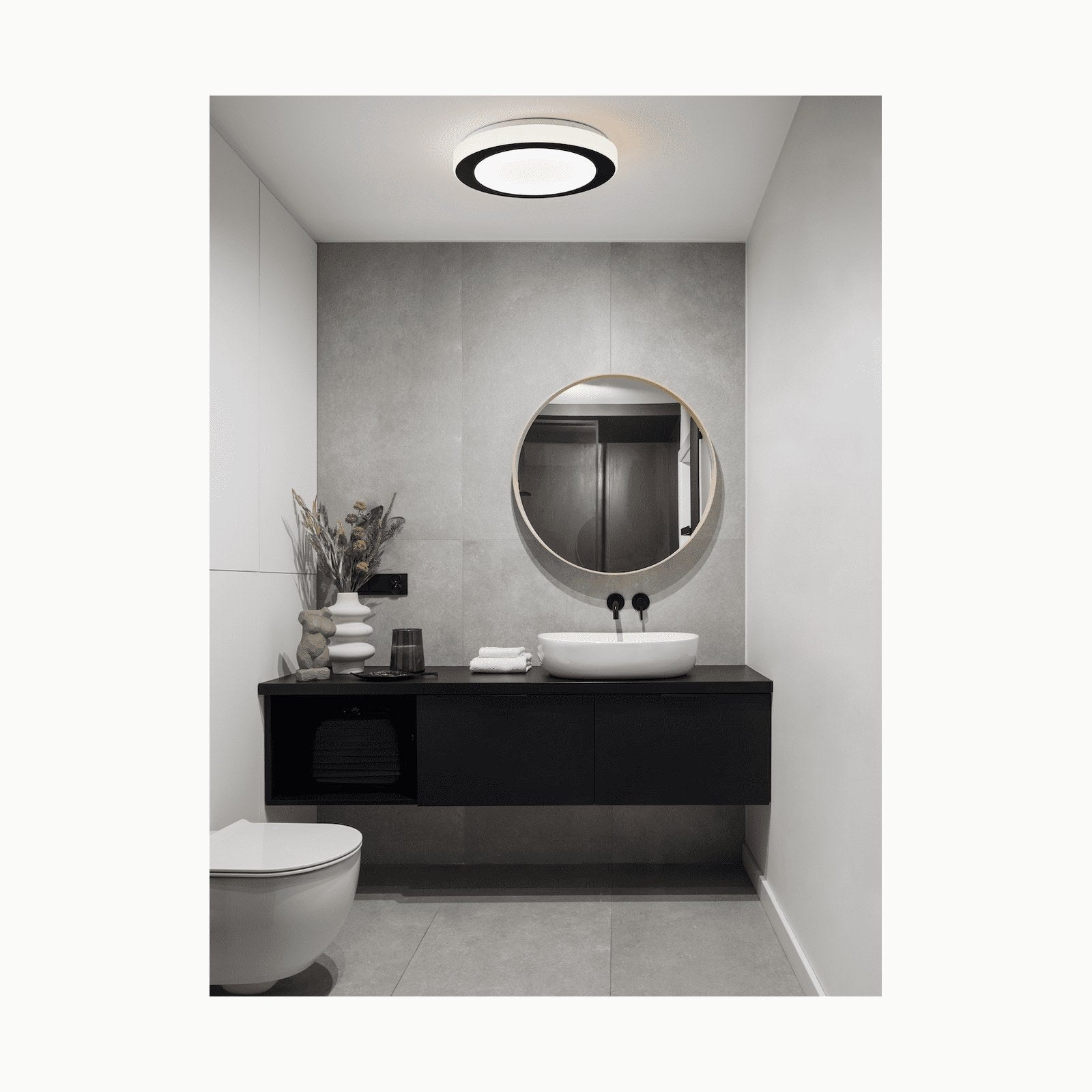 M Ledme - Plafon LED Techo 30W, Lámpara Techo para Baño IP44, 3.000