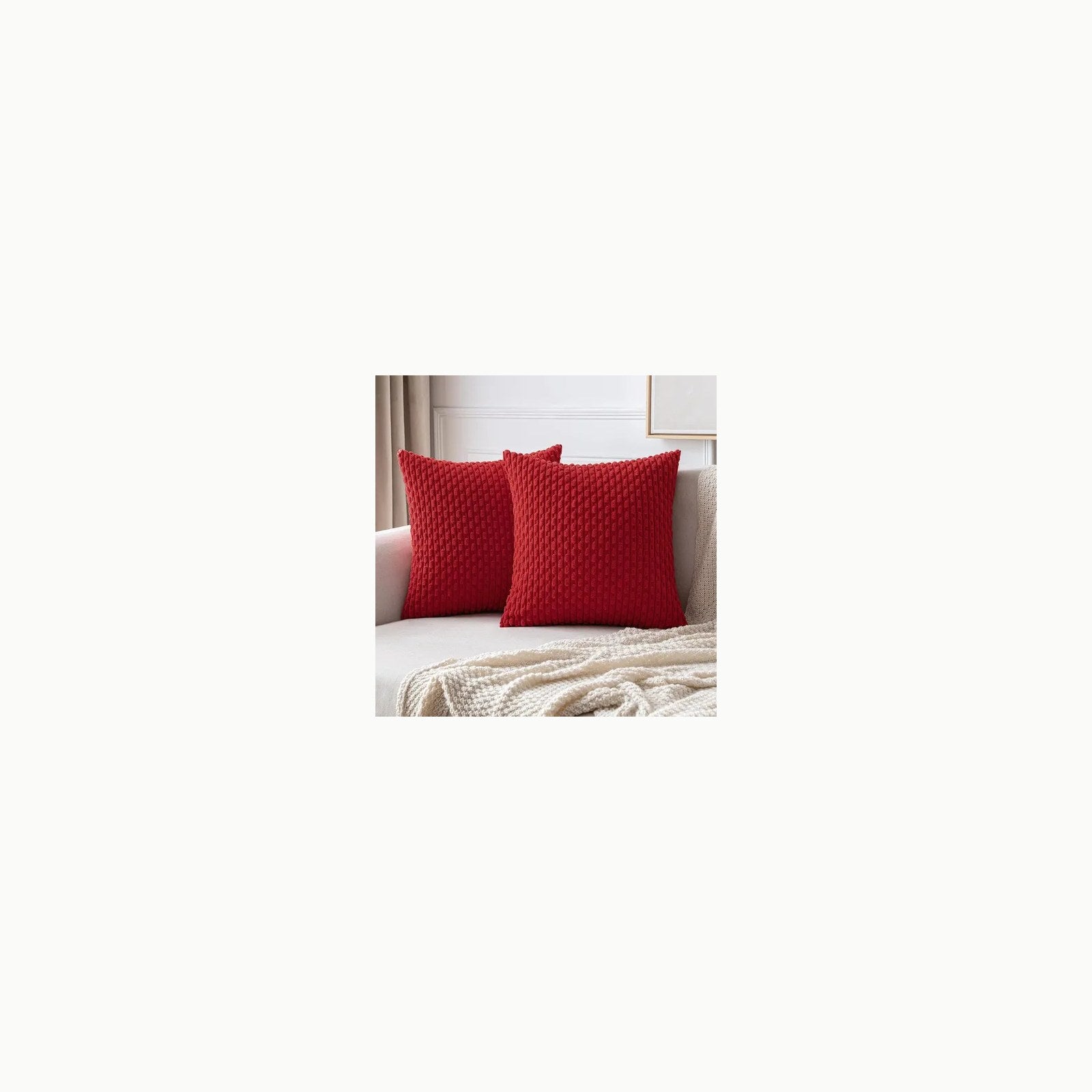 MIULEE Funda de Cojines para Sofá 30x50 cm Funda de Almohada de Cordur
