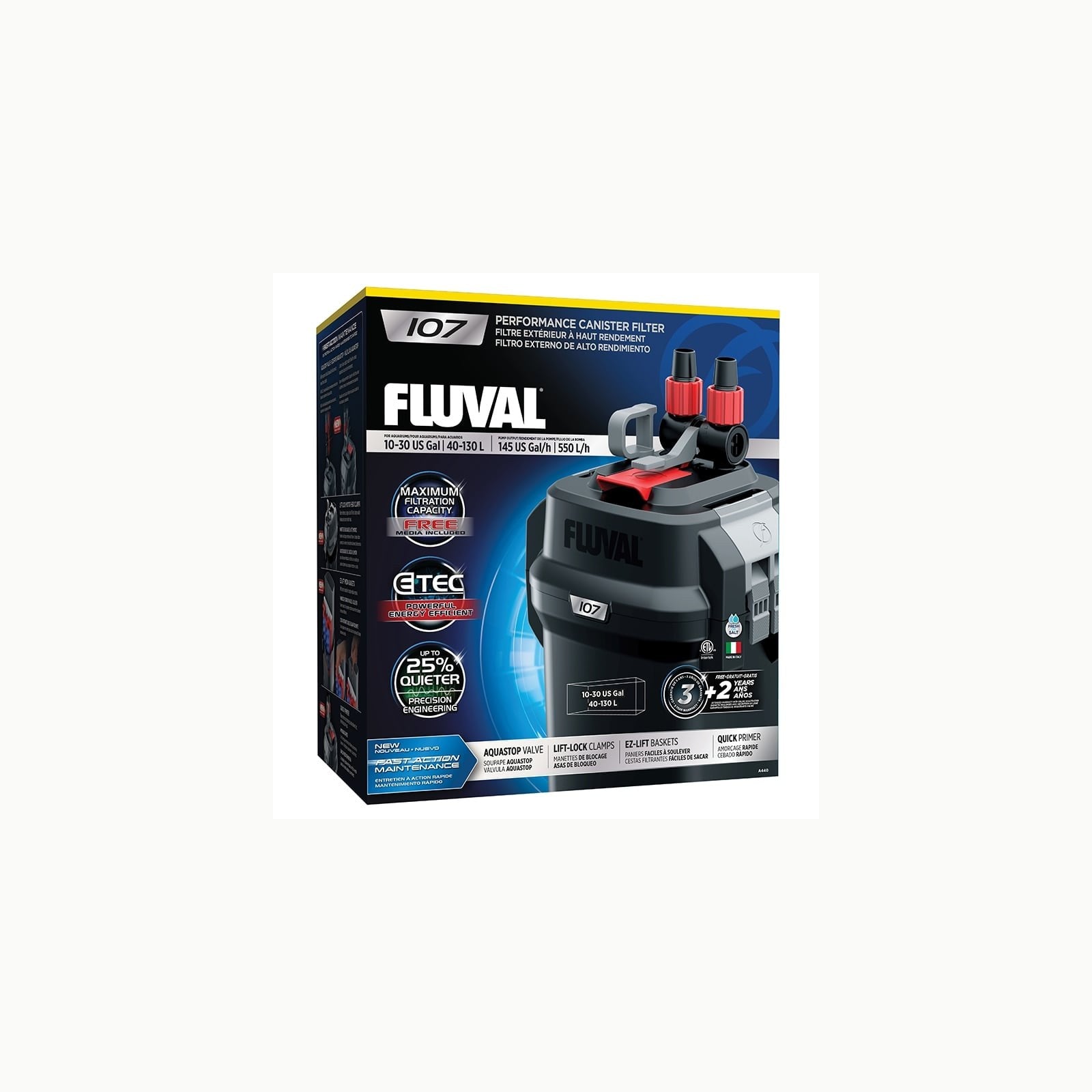 Filtro de Mochila AC20 Fluval Filtro de Mochila para Acuario AquaClear