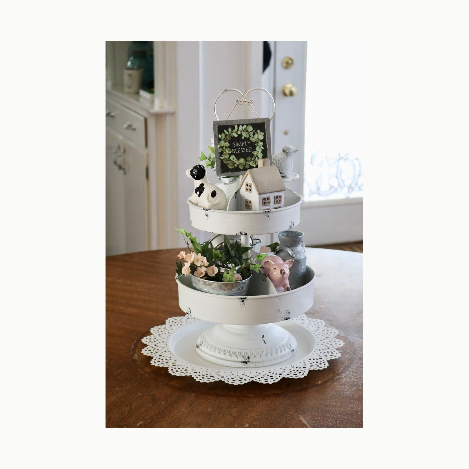 n8n The Ultimate Farmhouse Tiered Tray Decor Set \- Beautiful Year Rou