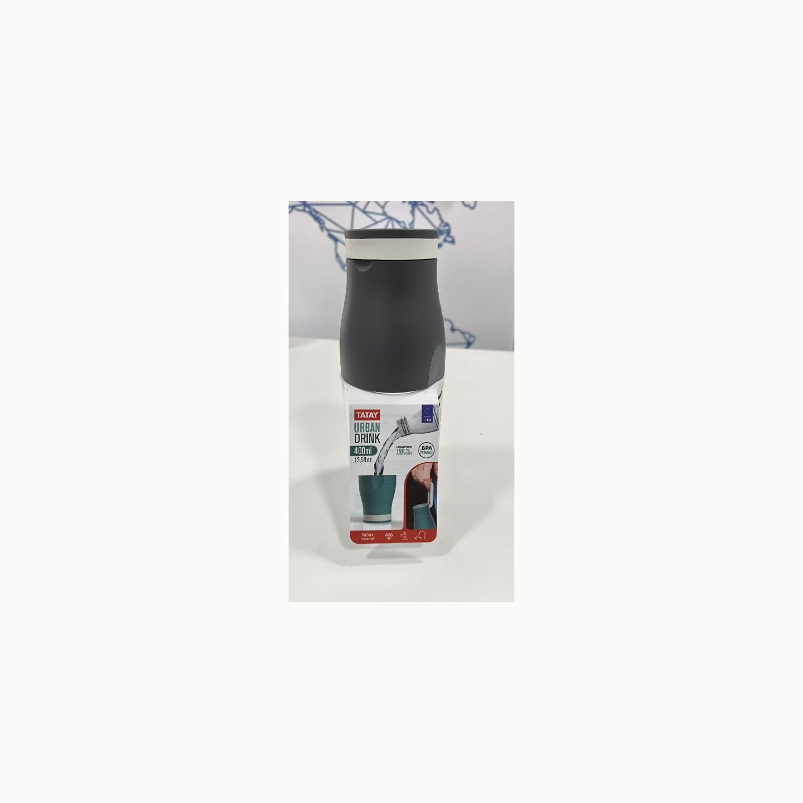 Botella Urban Drink Tatay Botella para agua Urban Drink de 400ml, Herm