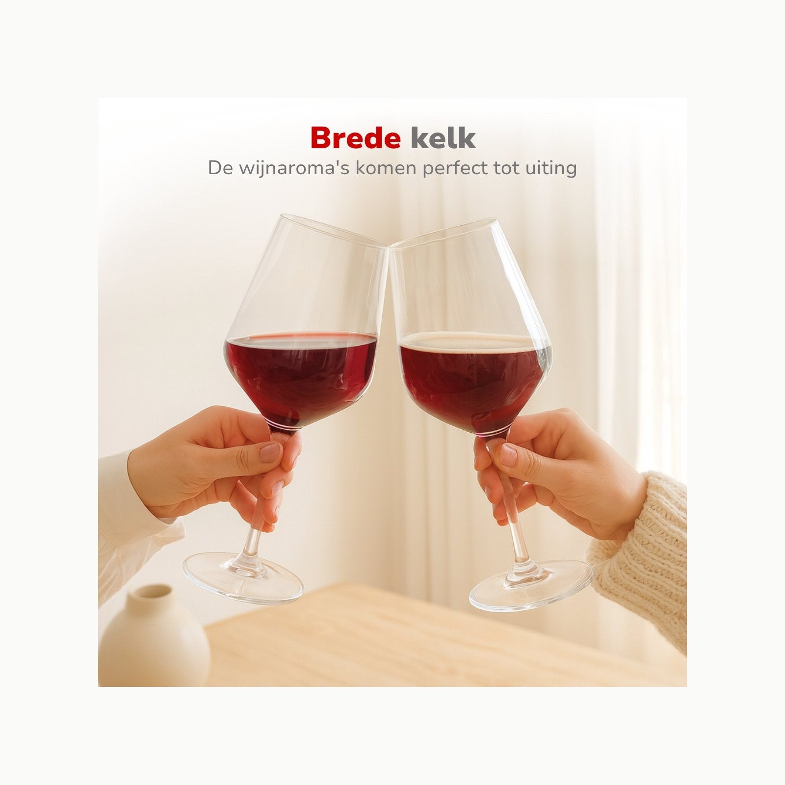 Alpina Verres à Vin Rouge - Lot de 6 - 53cl - Résistant au