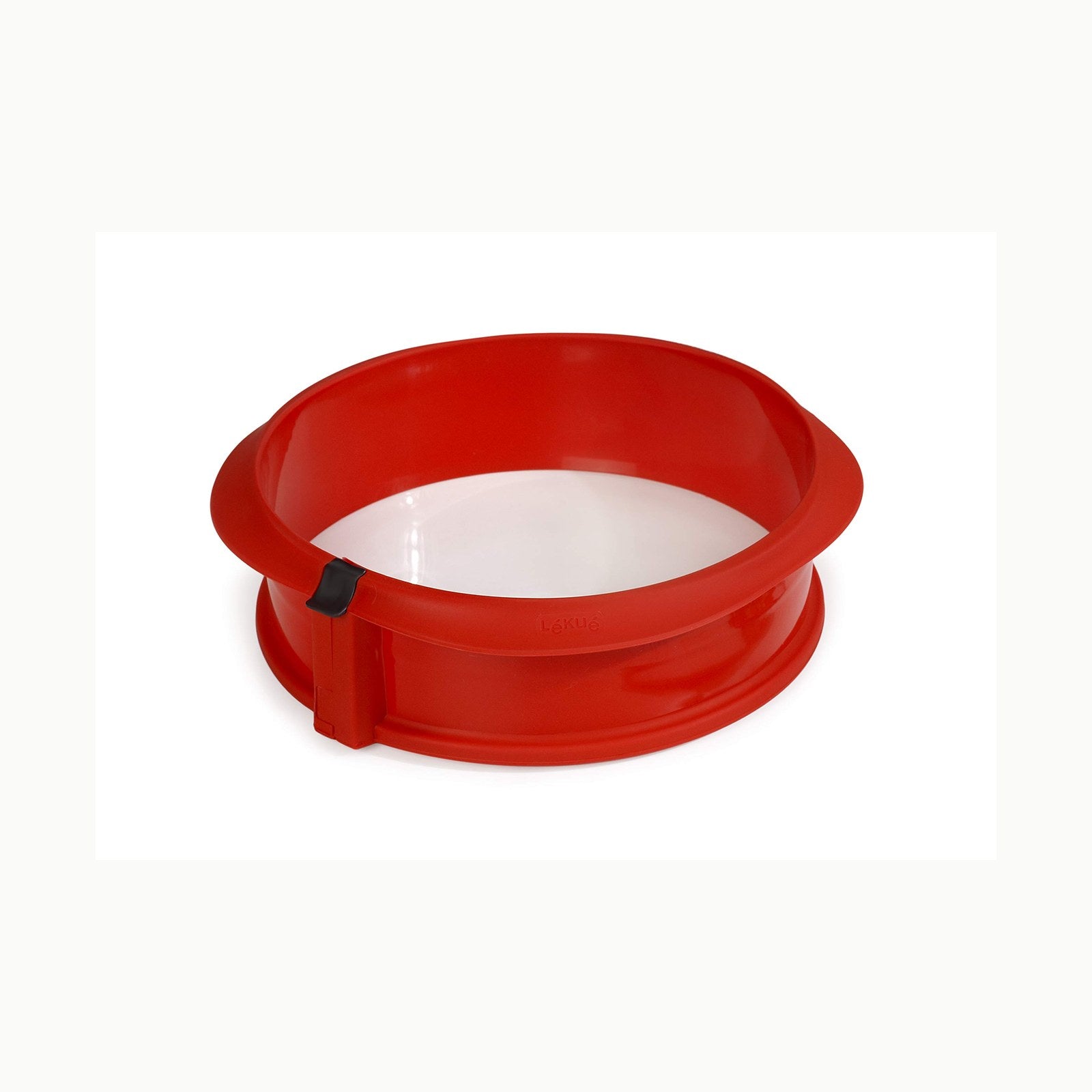 Lékué Molde desmontable Duo silicona y cerámica 23 cm rojo