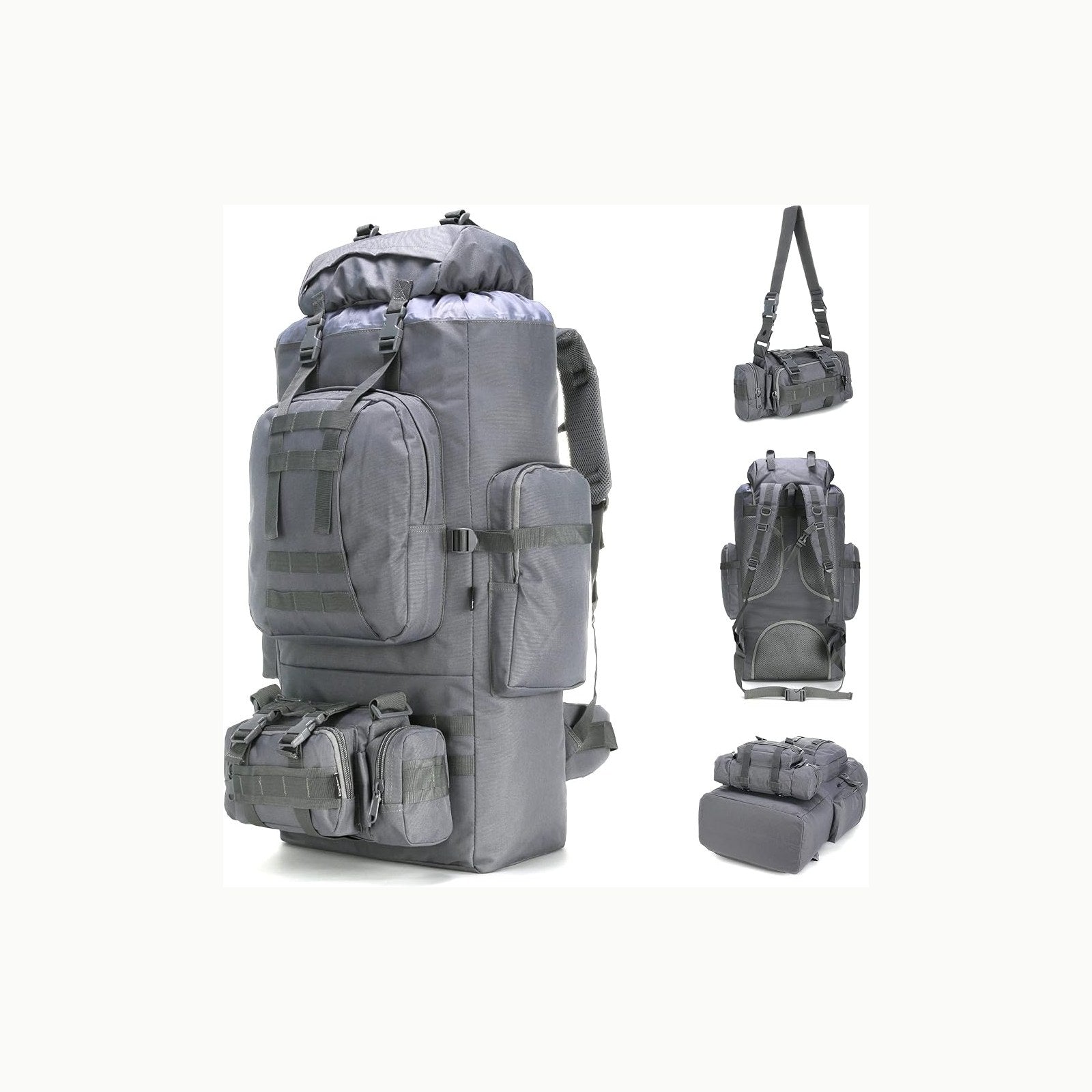 Mochila gris textura Mochila gris con textura (marca y modelo no ident