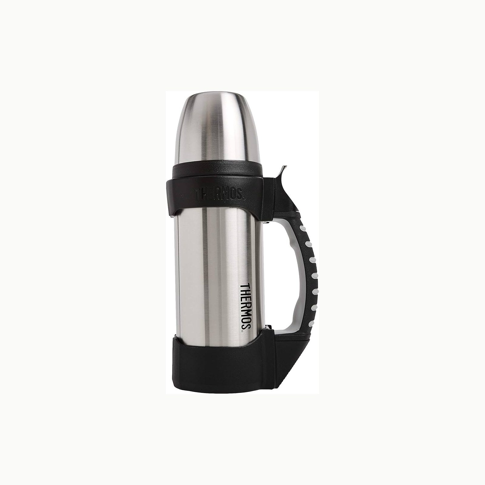 Termo King 1.2L THERMOS Termo King de acero inoxidable, negro de 1,2 l