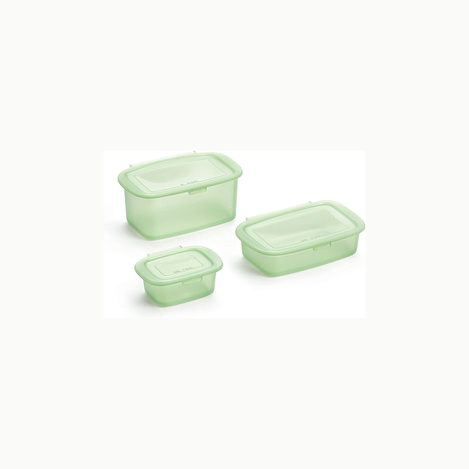 Lékué Récipients en silicone réutilisables pour conserver les aliments