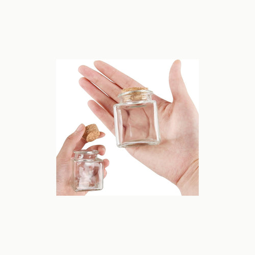 ATB-Foger 20 botellas de cristal pequeñas de 10 ml con tapón de