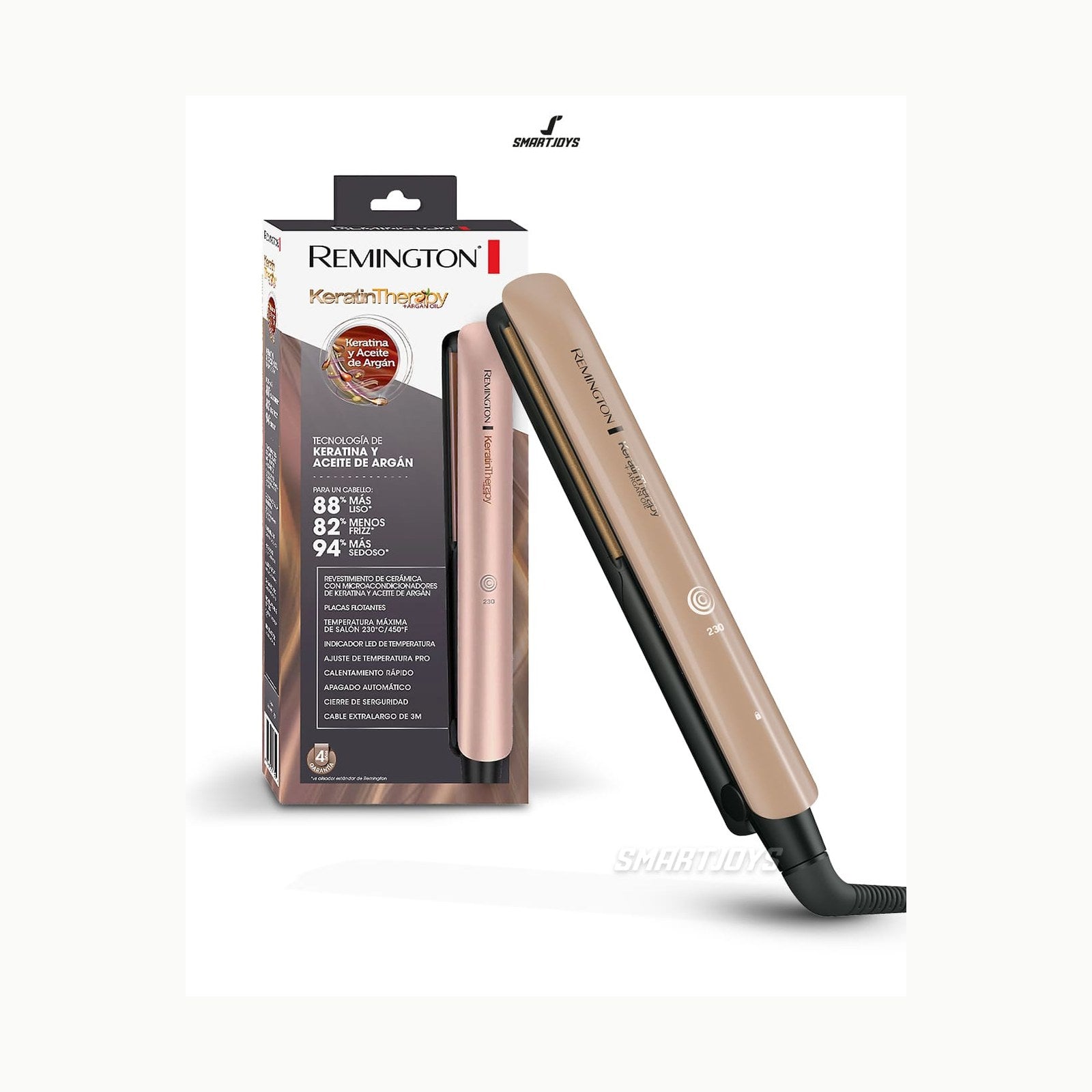 S8540 Remington Plancha de Pelo Keratin Protect, Queratina y Aceite