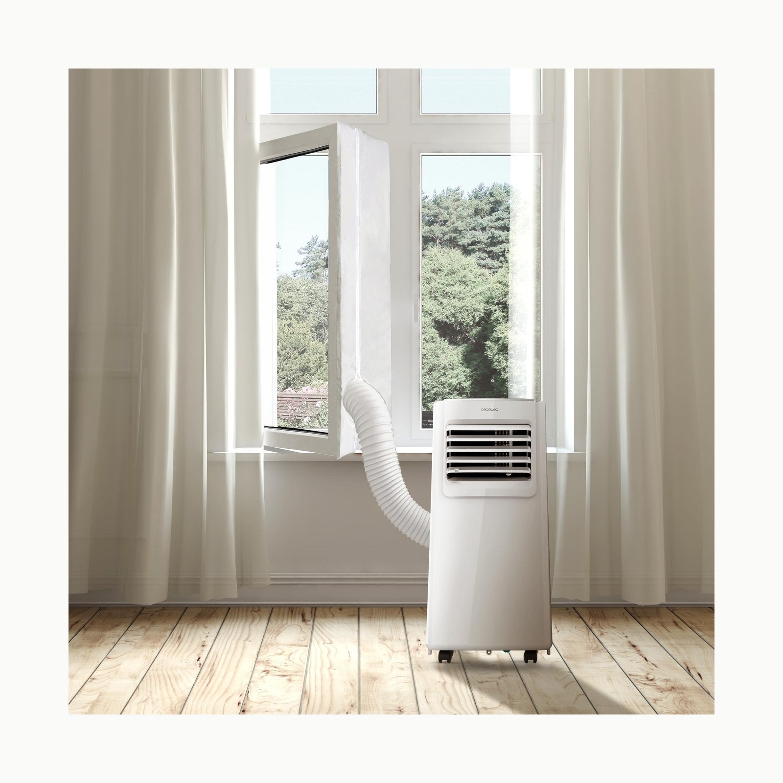 Cecotec Acople Cubierta Aislante Universal de Ventanas o Puertas Corre