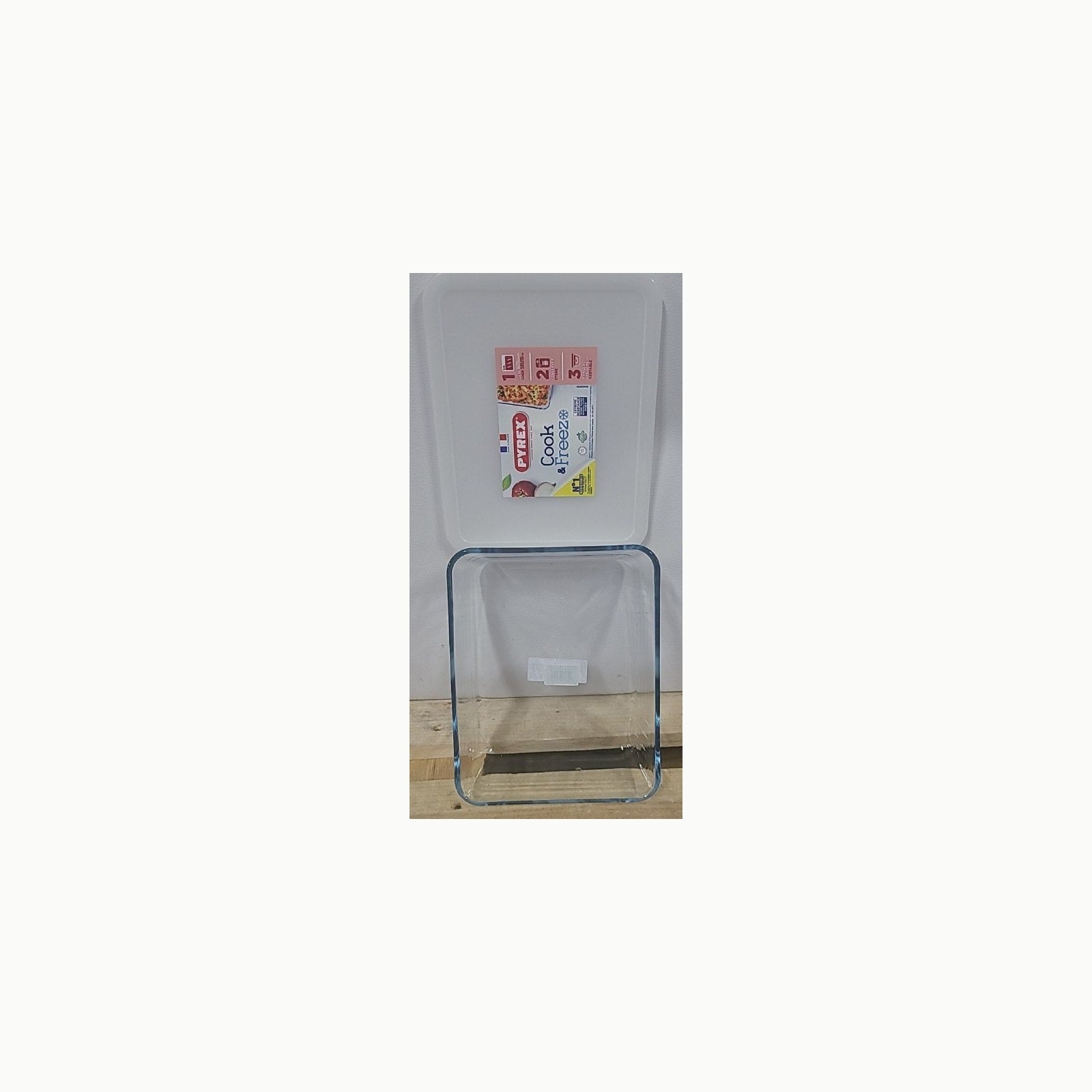 Pyrex Classic \- Recipiente rectangular de vidrio con tapa, 24 x 19 x 