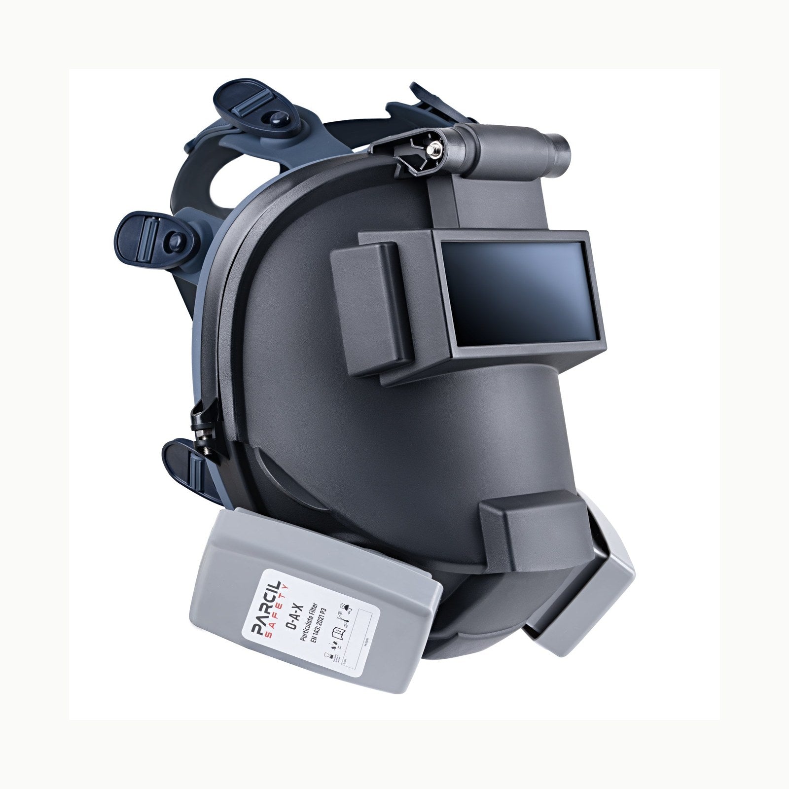 Máscara protectora con manguera respiratoria para soldadura