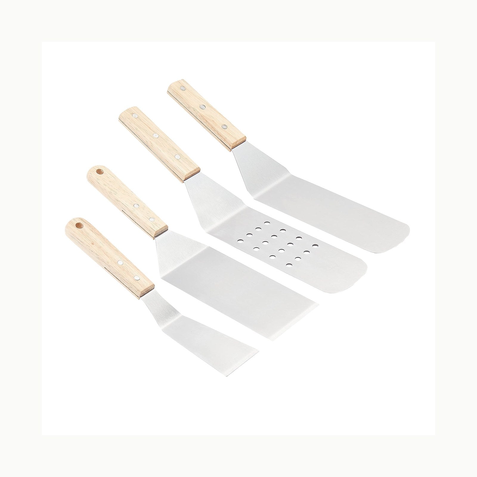 Amazon Basics Rectangular Espátulas de Silicona, Set de 3 Unidad, Pequ