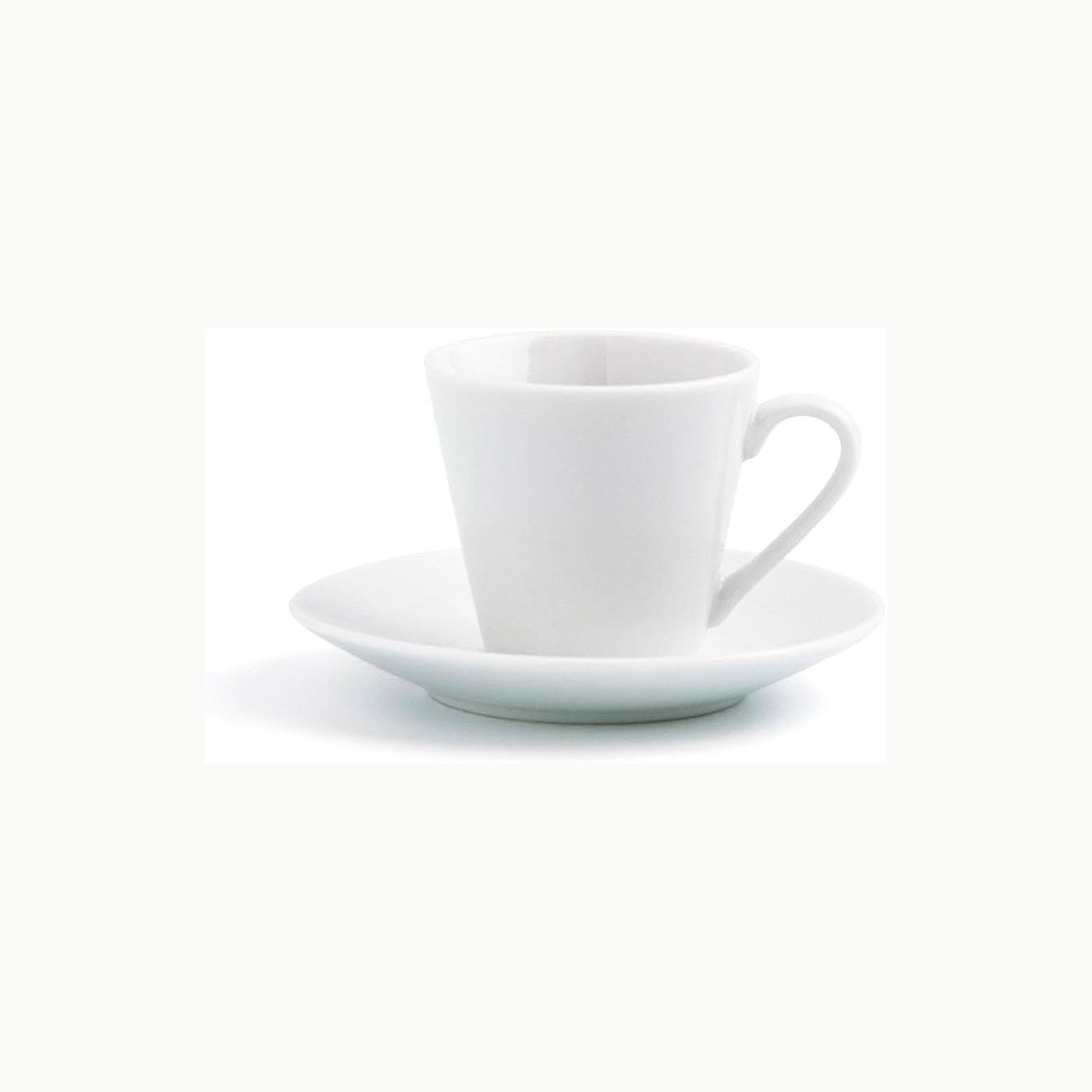 Quid Renova Blanca Set 6 Tazas Con Plato Porcelana 20cl Porcelana Apto