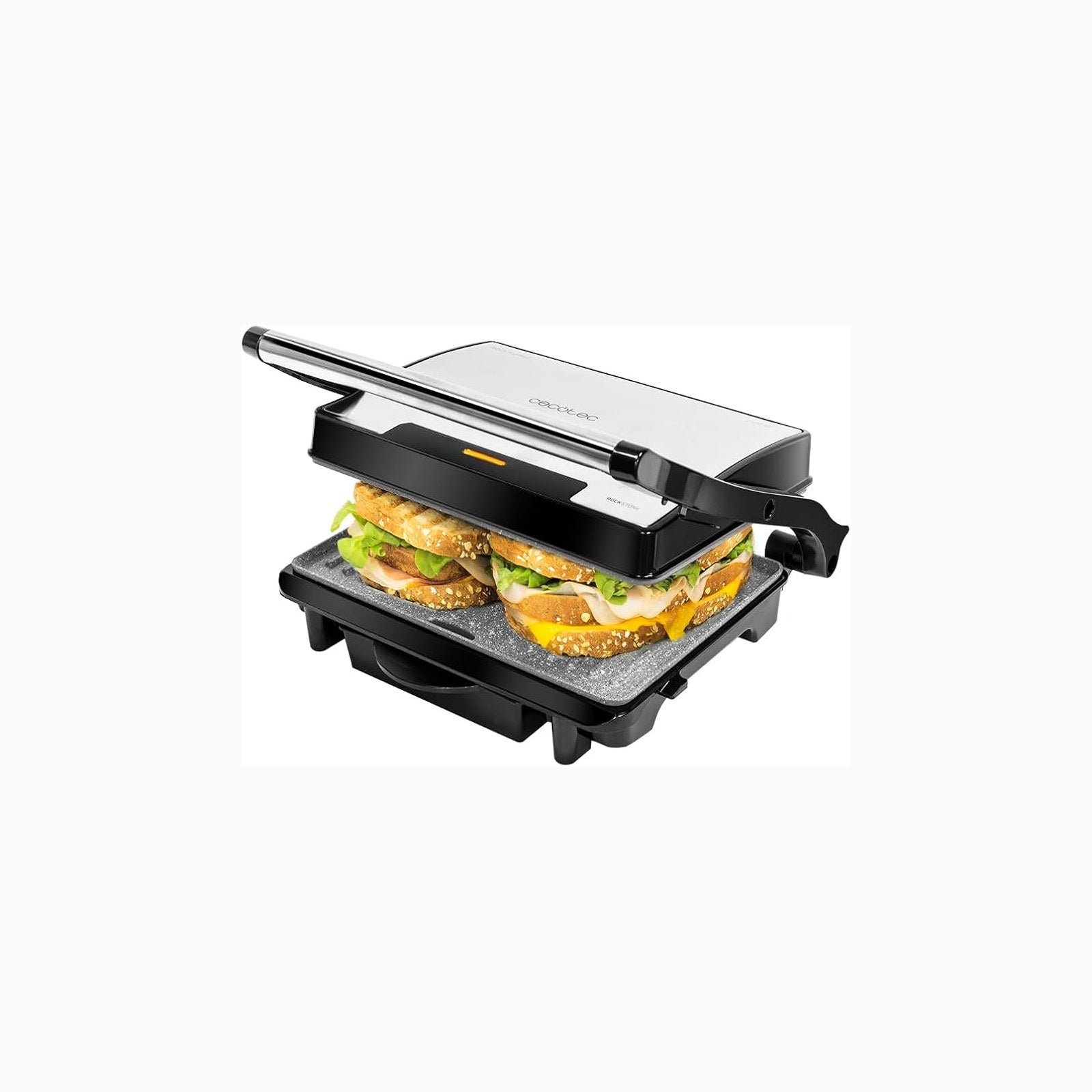 Cecotec Parrilla Eléctrica Plancha y Sandwichera Rock'nGrill Rapid. 15