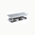 Quid Arbon Piedra Asar 2 Quemadores 33x15x1,8cm Marmol Extra Resistent