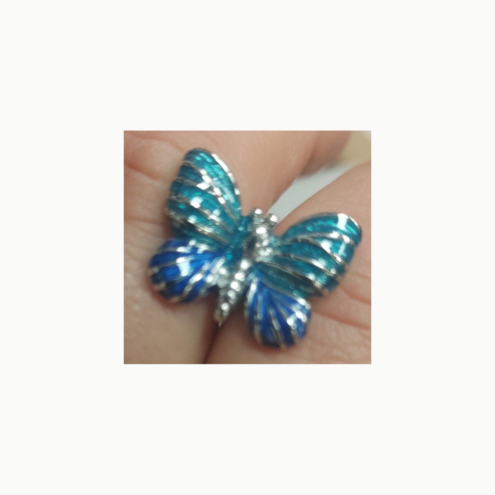 RunootPR Gemelos de mariposa azul personalizados para hombre, joyas de