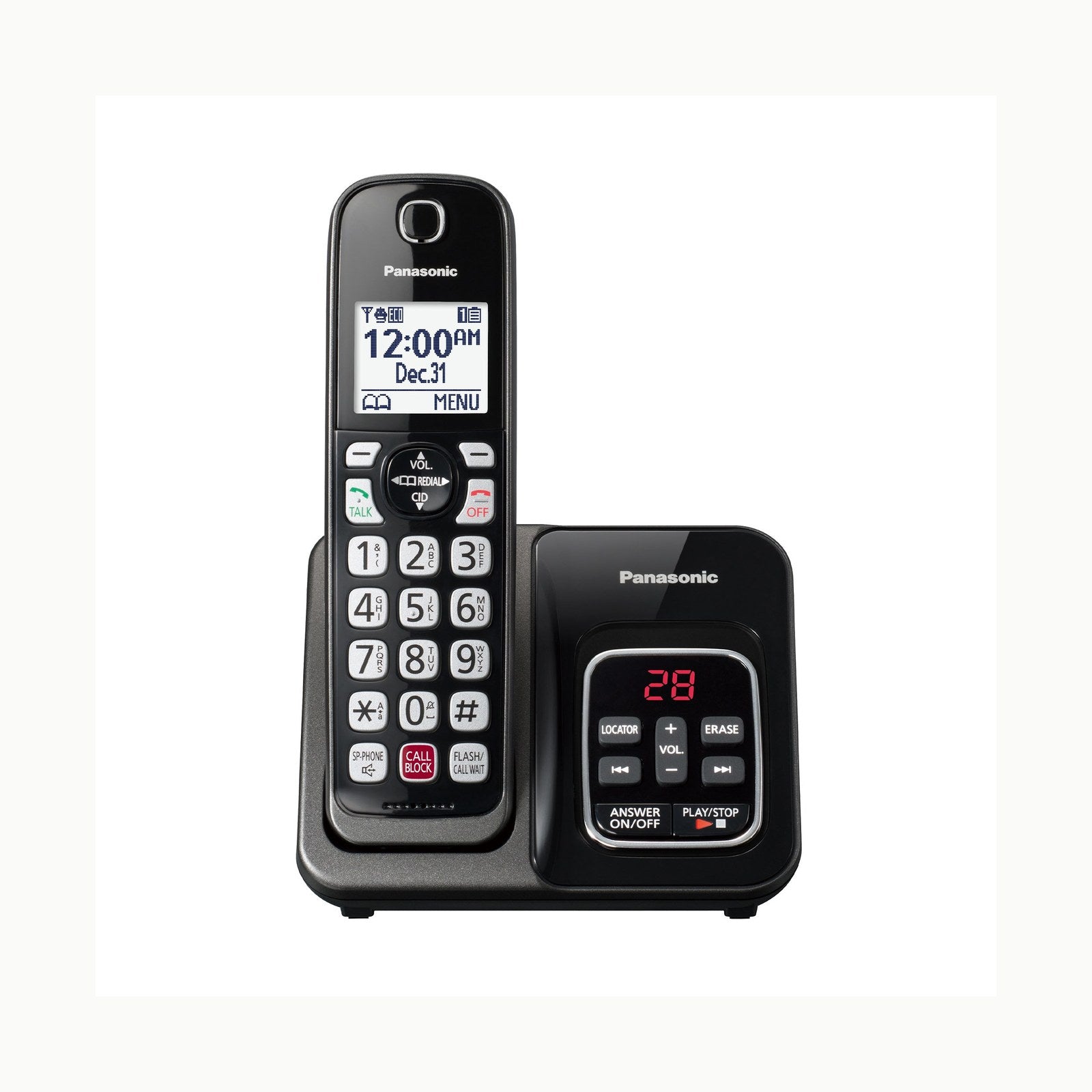 Panasonic KX-TGD310SPB Teléfono fijo inalámbrico\(LCD, Identificador