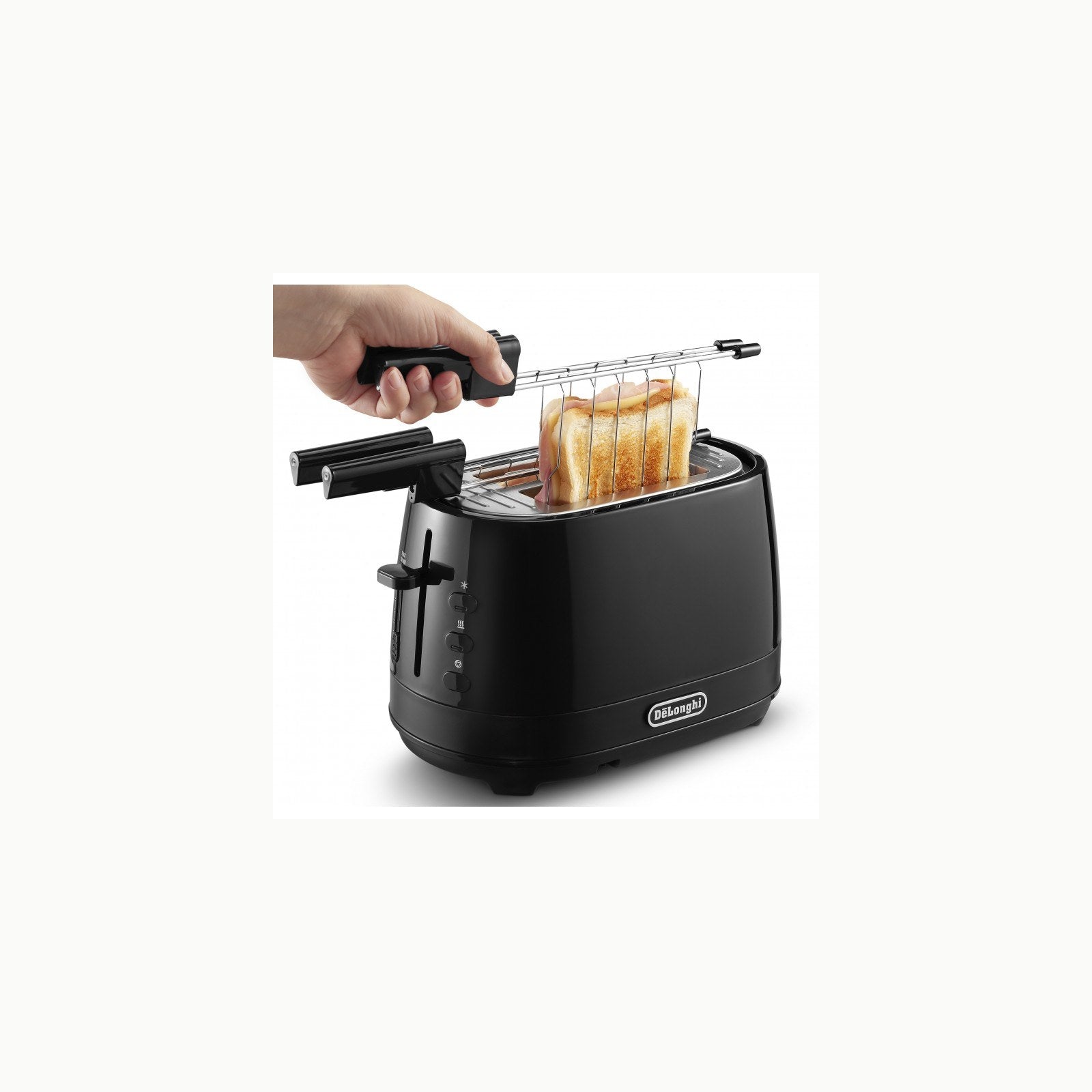 De'Longhi CTLAP2203.R Tostapane con Pinze, Controllo Progressivo del G
