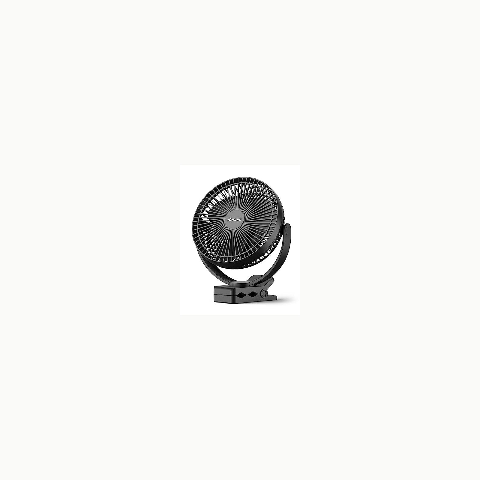 GMGXX Ventilador USB Pequeño con Pinza & 3 Velocidades, 4800mAh