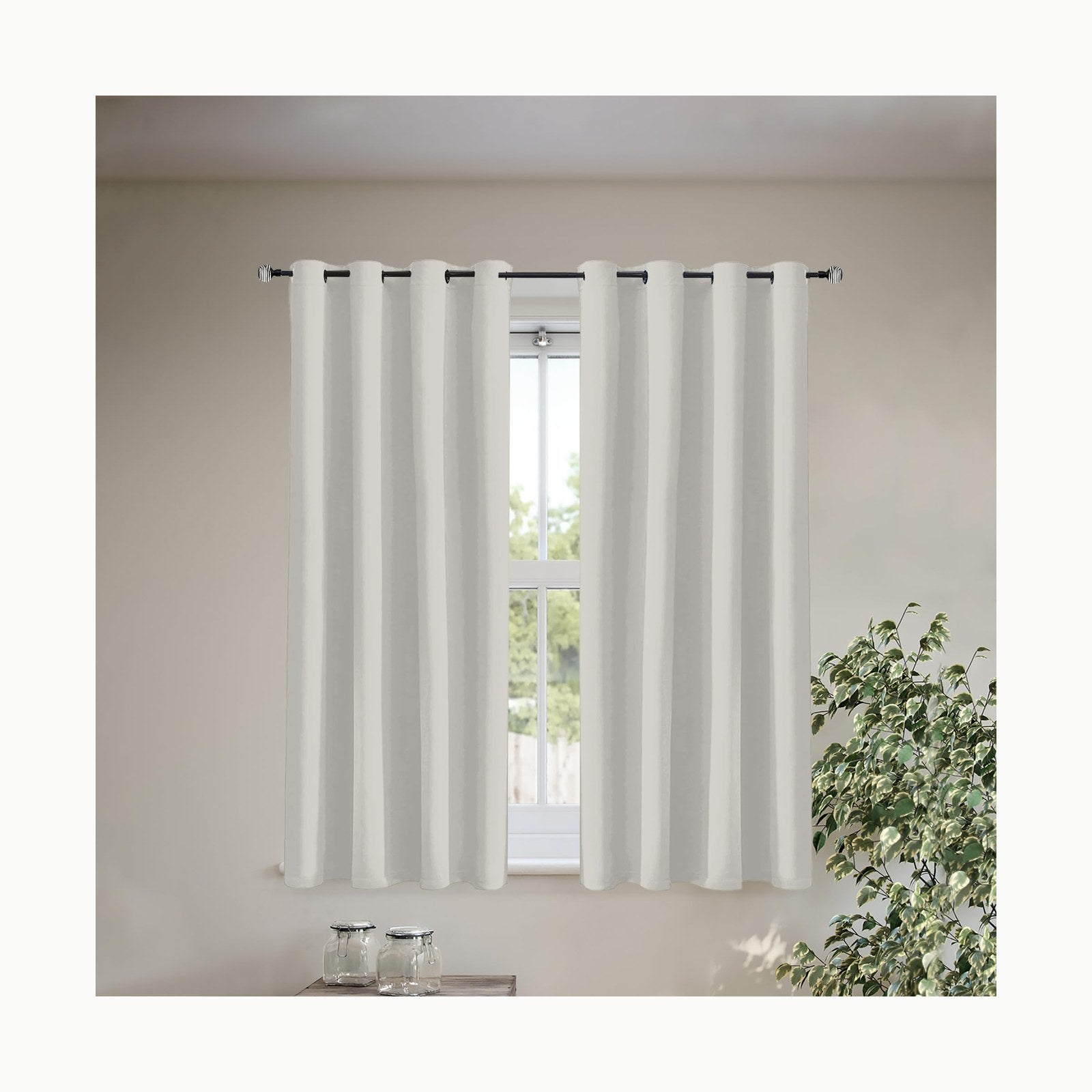 Tenger Home 2 Piezas Cortinas de Voile para salón Cortinas Salon ortin