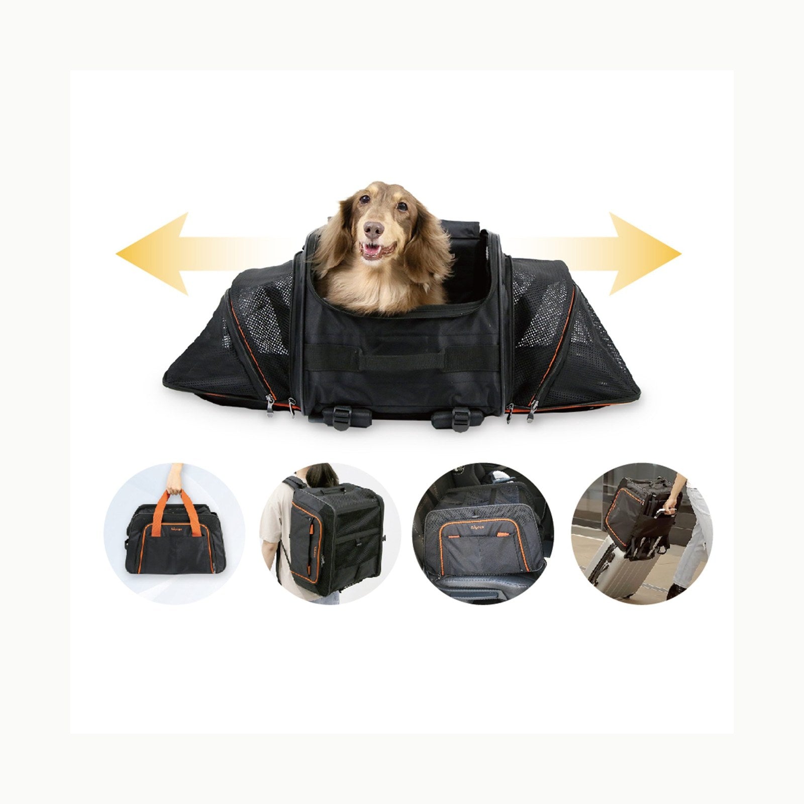 pecute Mochila transportadora para Gatos con diseño ventilado, Mochila