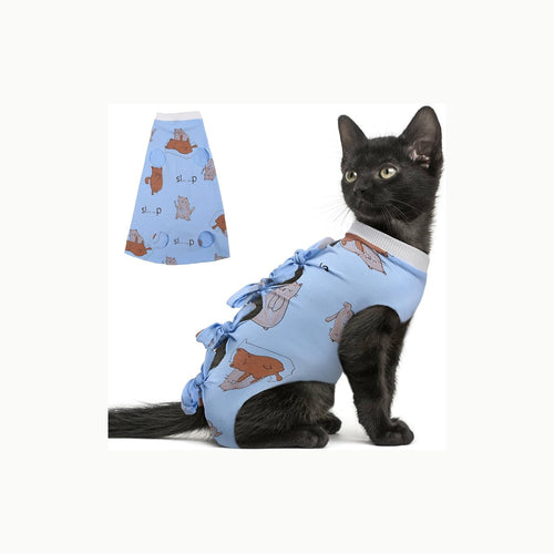 AEITPET Traje de recuperación Profesional para Gatos, Gata Camiseta de