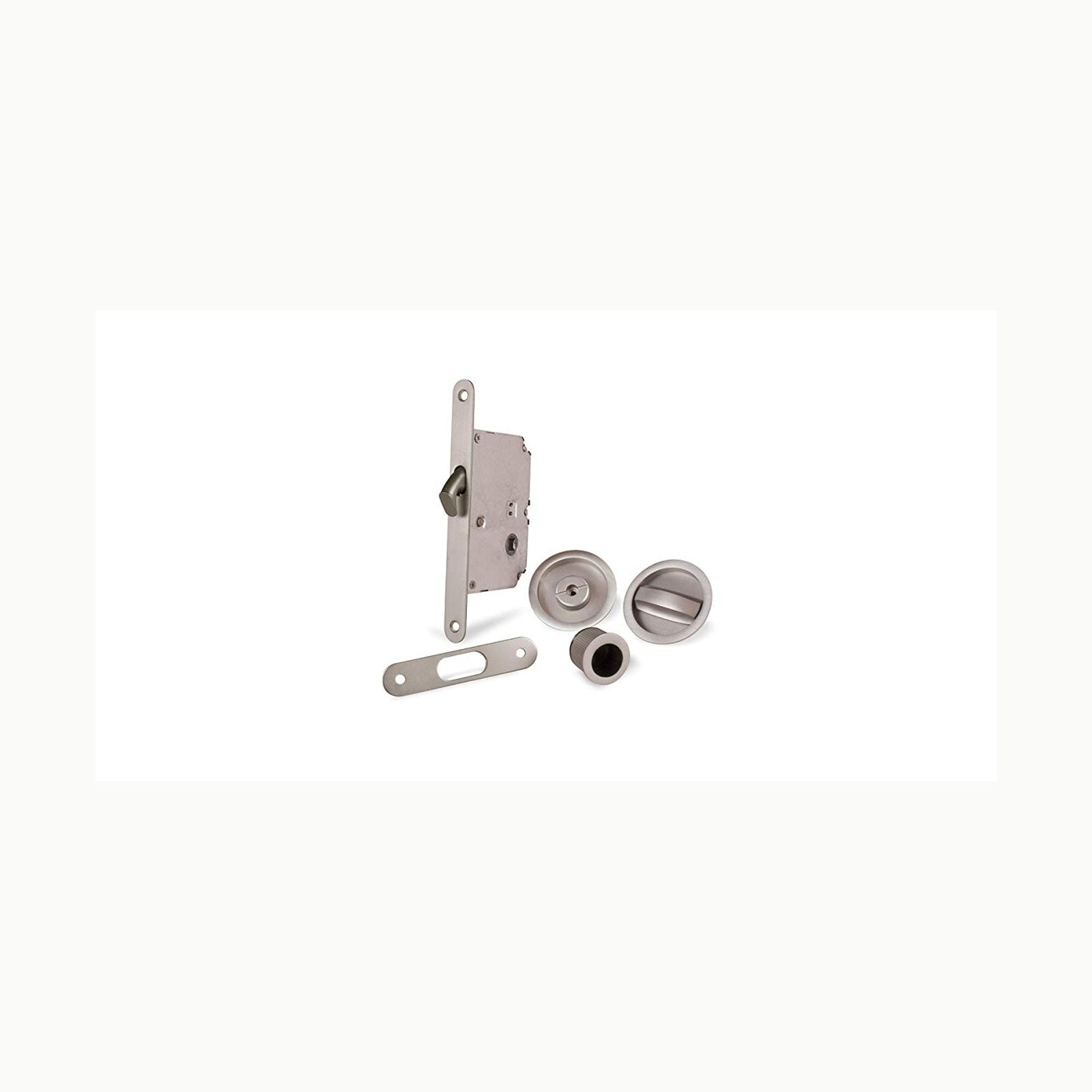 Kit Puerta Corrediza JDEL Kit Puerta CORREDERA Redondo NIQUEL Satinado