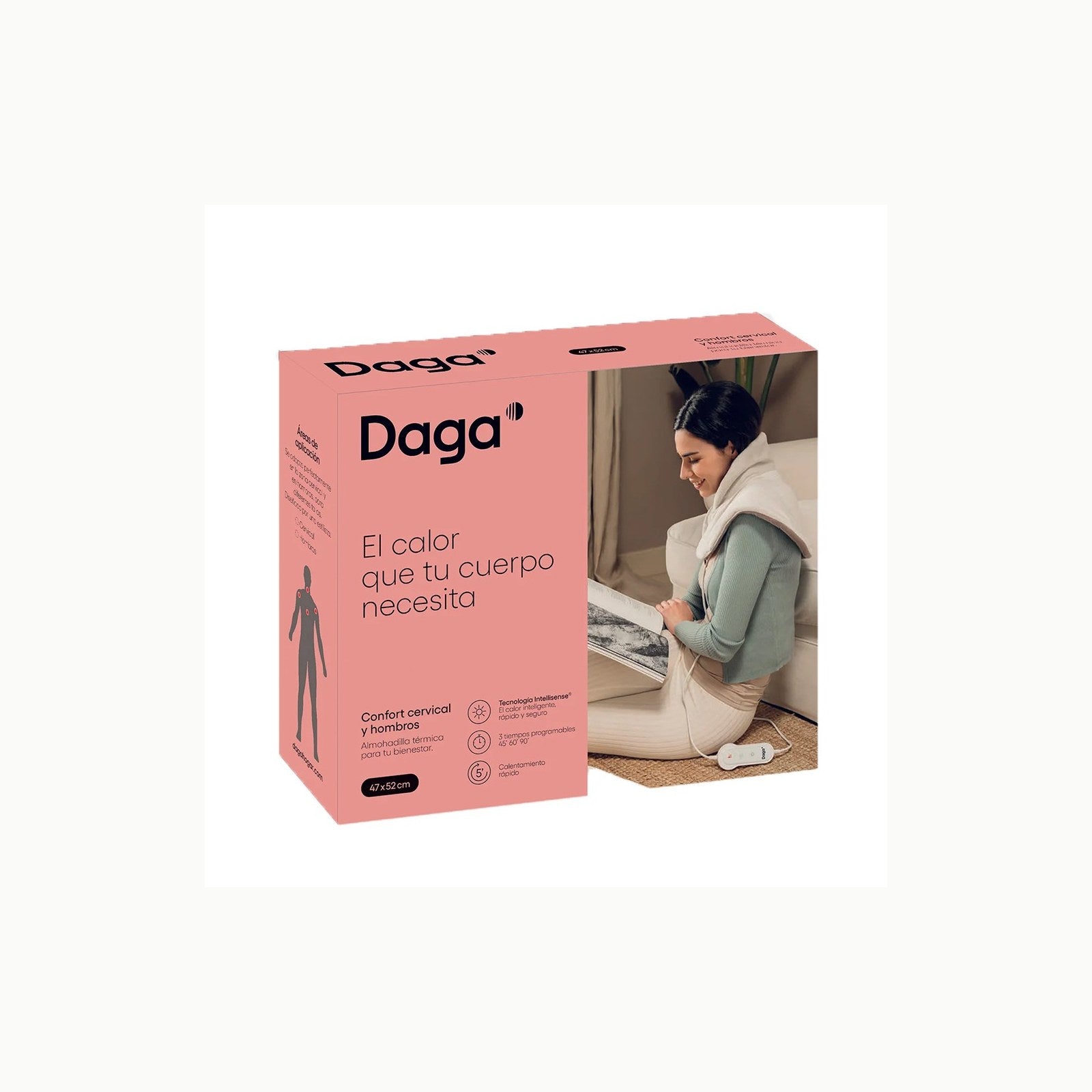 DAGA Almohadilla Térmica con peso Confort Plus, Tecnología Intellisens