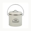 Gimel 530212 Boîte à compost de cuisine ronde Ø16 cm H 25 cm en métal 