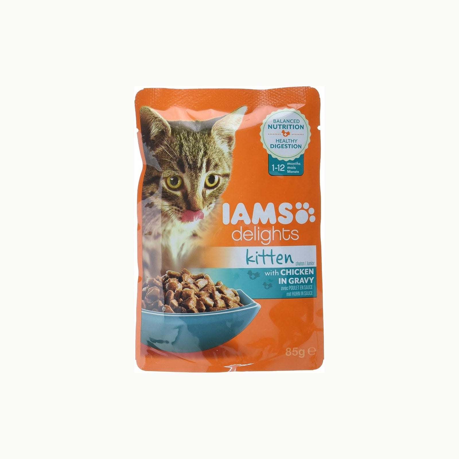 IAMS Delights Kitten Nassfutter - Multipack Katzenfutter mit Huhn in