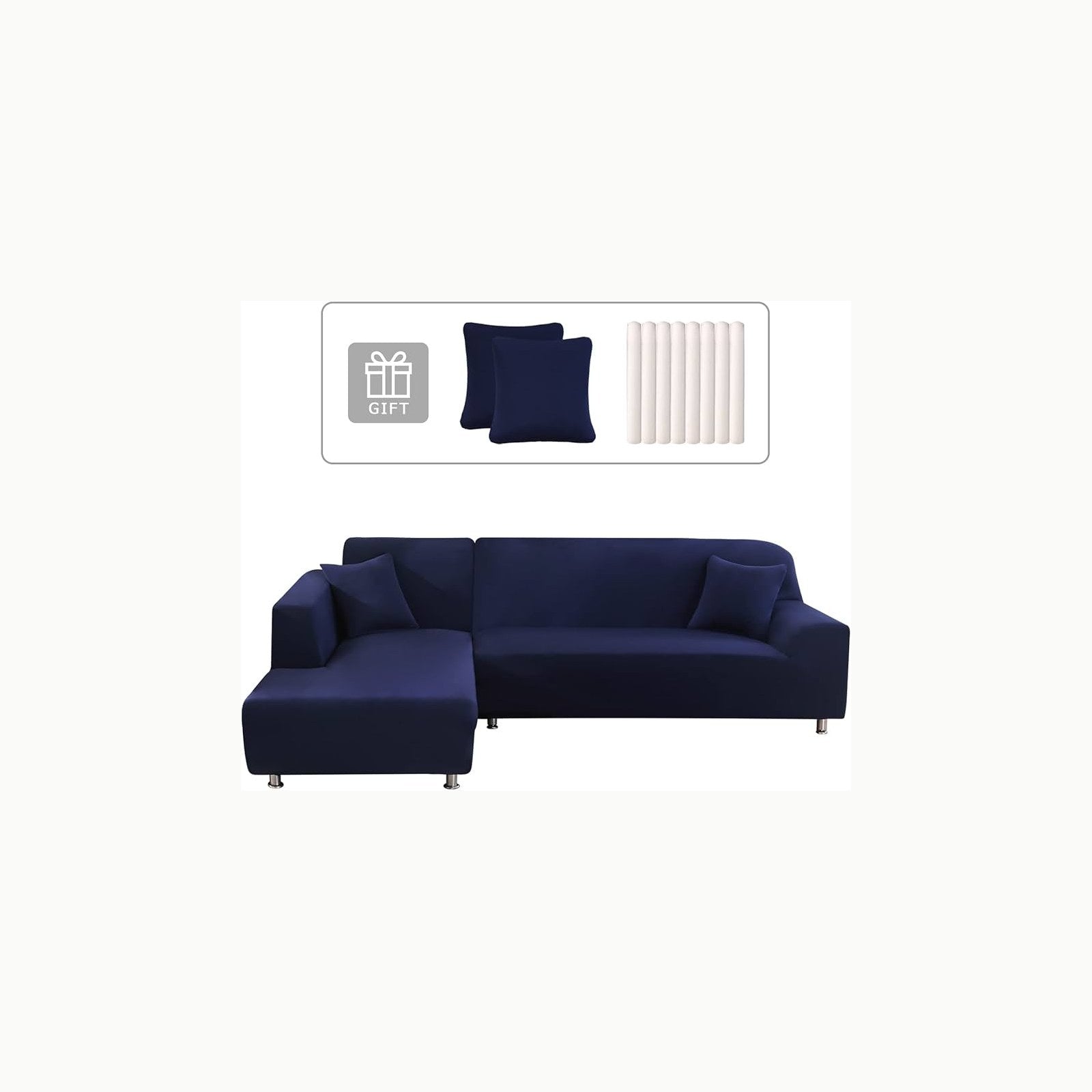 Funda Sofá Chaise Longue Lydevo Funda para Sofá Chaise Longue 2 Piezas