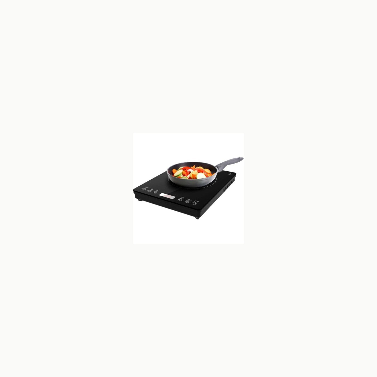 Cecotec Placa de Inducción Portátil 1 Fuego Full Magma Slim. 2000W de 