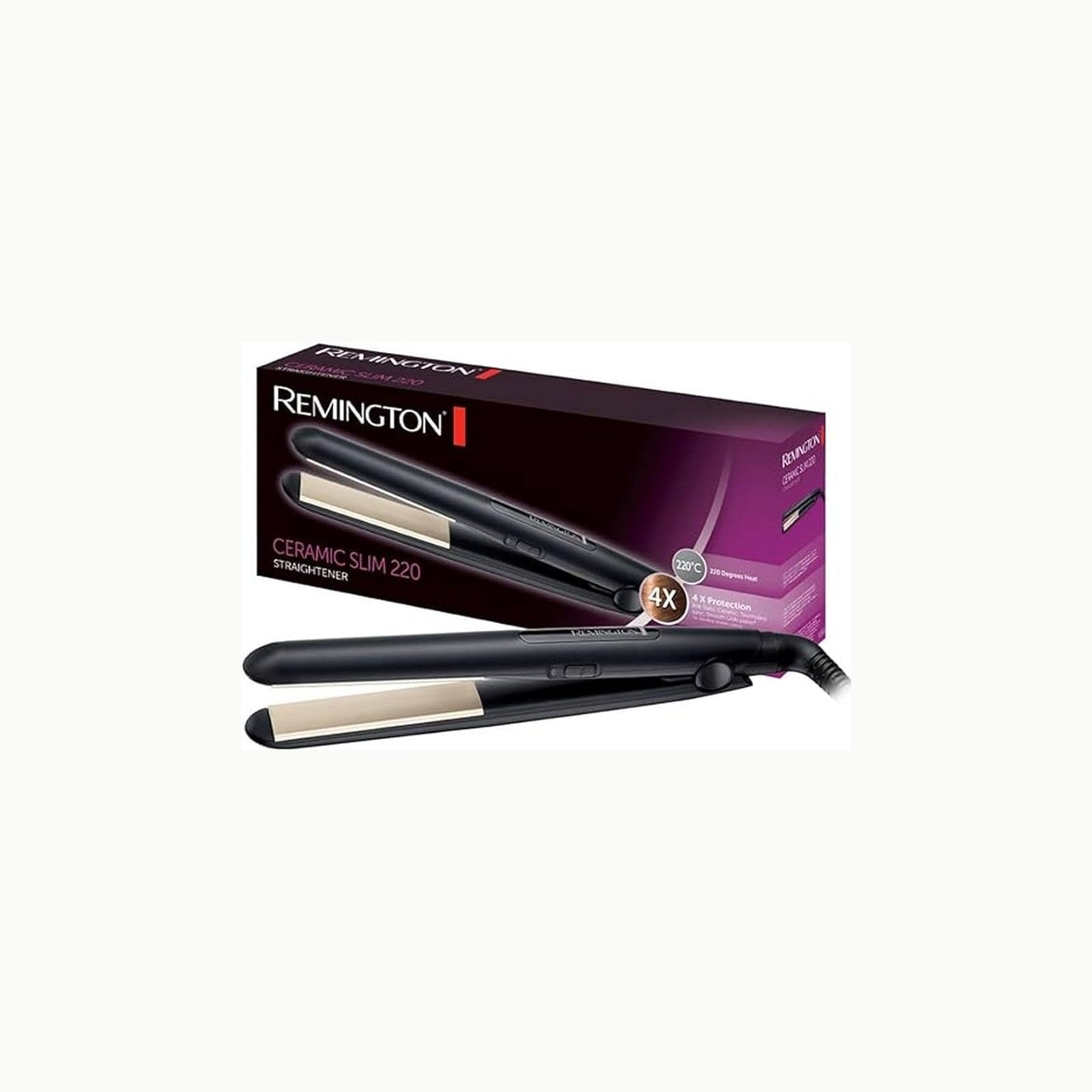 Plancha S8593 Remington Plancha Pelo pantalla digital, 160-230 °C, sen