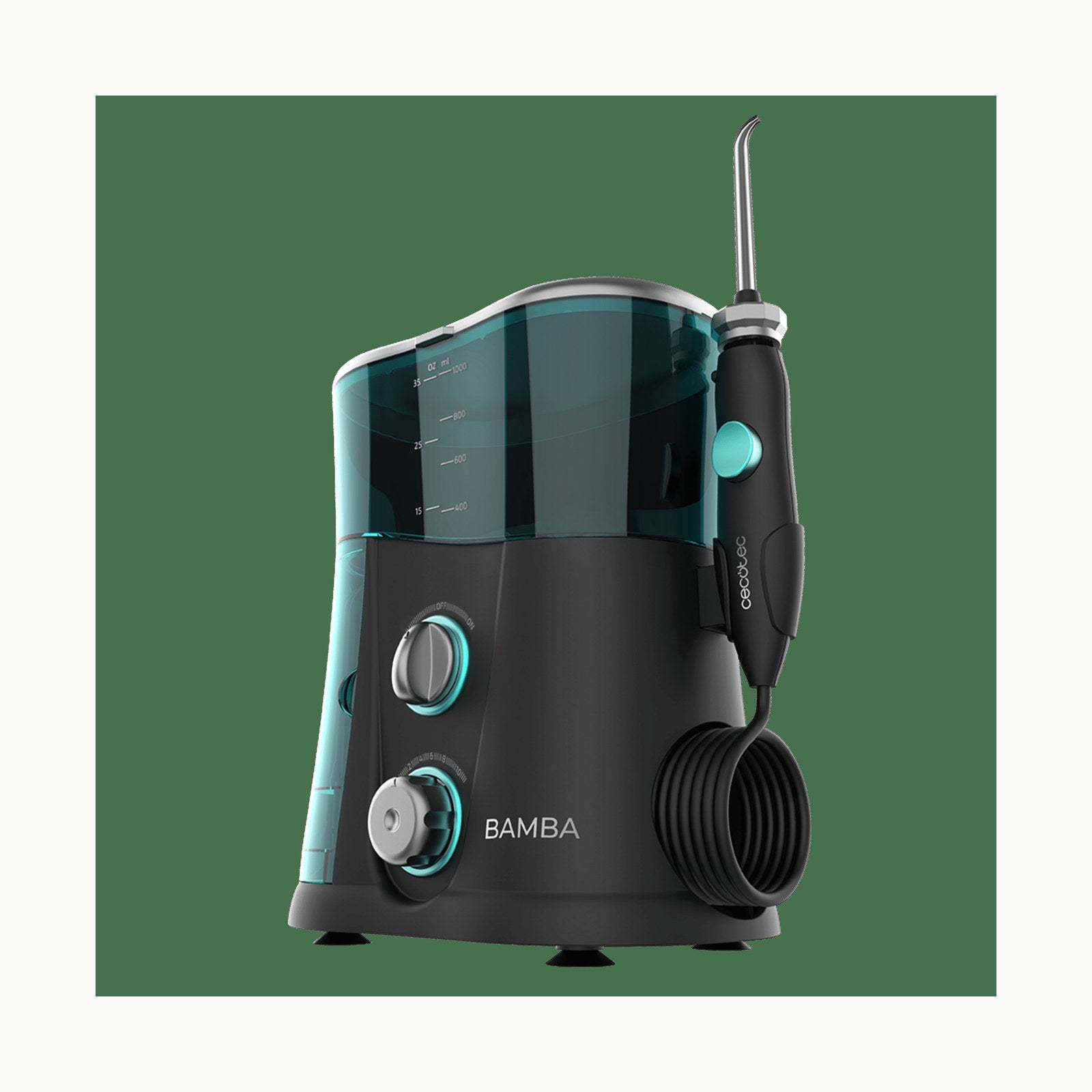 Cecotec Irrigador Bucal Bamba ToothCare 1200 Jet Pro. 7 Boquillas, Has