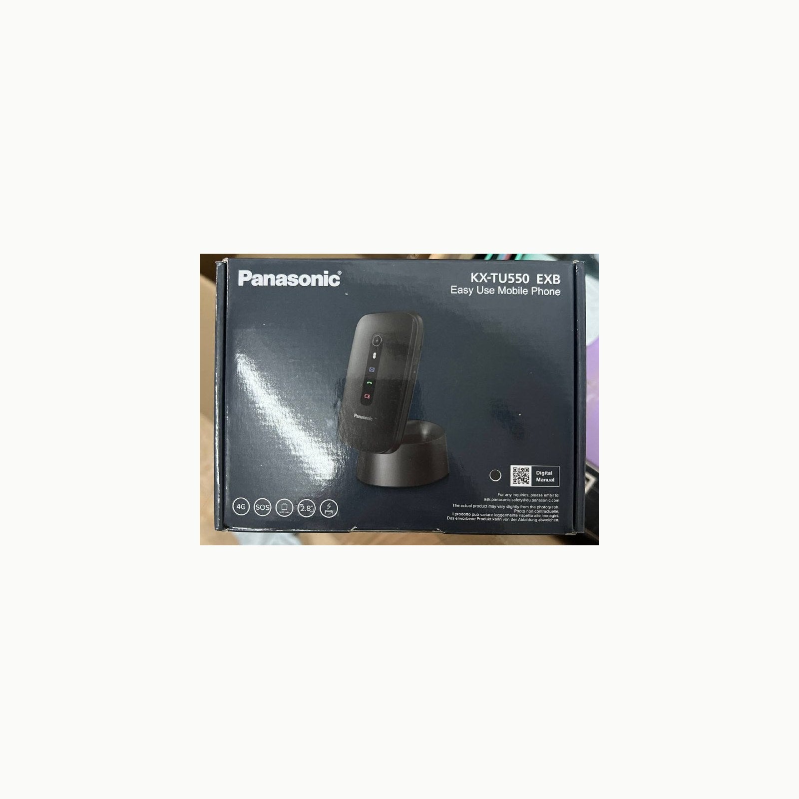 Panasonic KX-TU550EXB 4G Essentials Clamshell Teléfono Móvil para