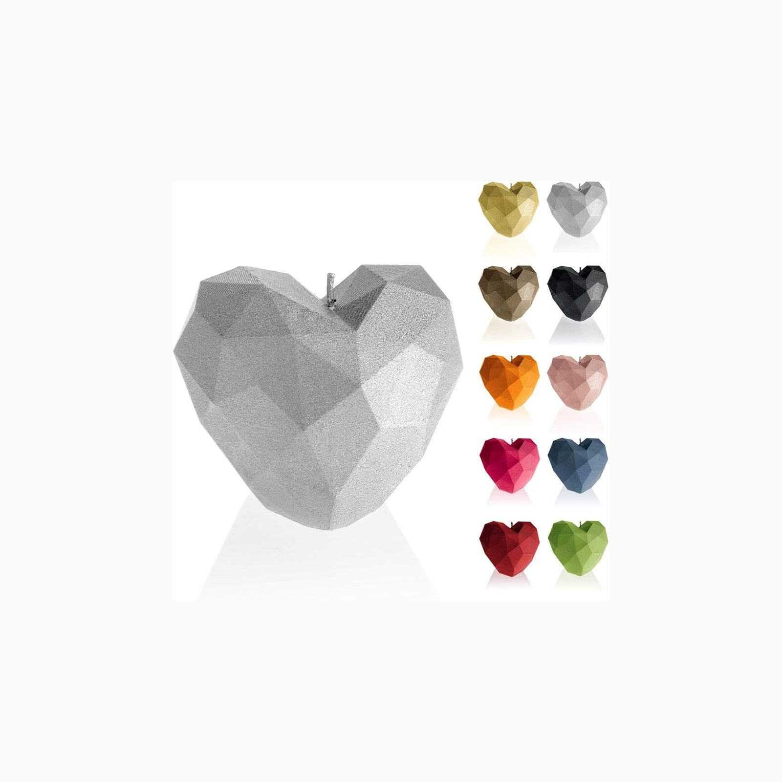 Vela Corazón Candellana Heart Low-Poly - Vela para San Valentín